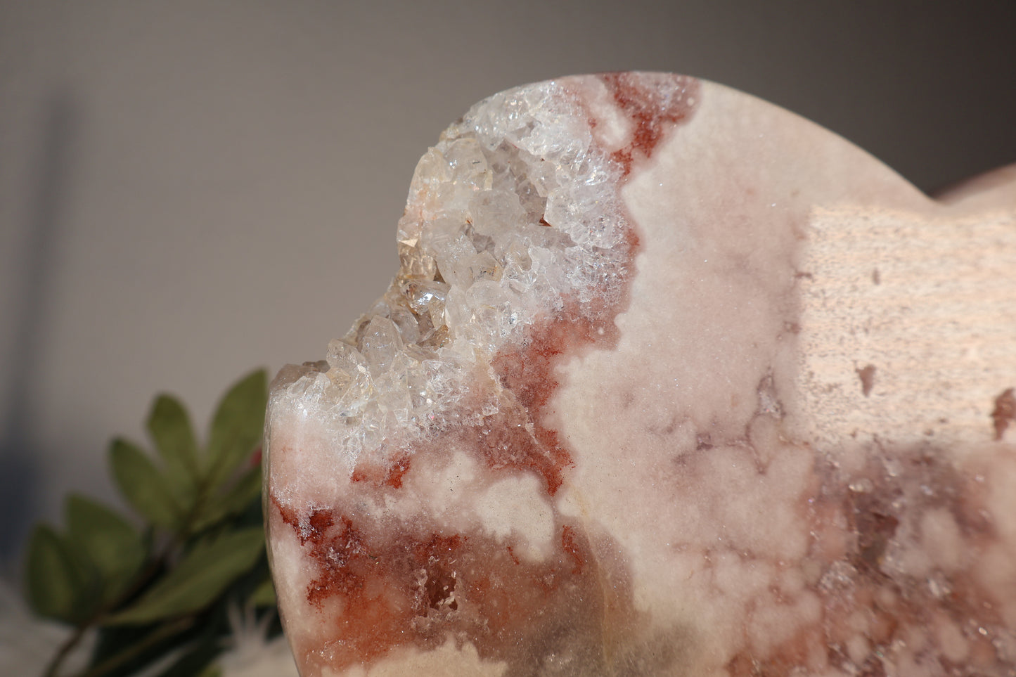 XXL Pink Amethyst Herz auf Ständer | PAH15
