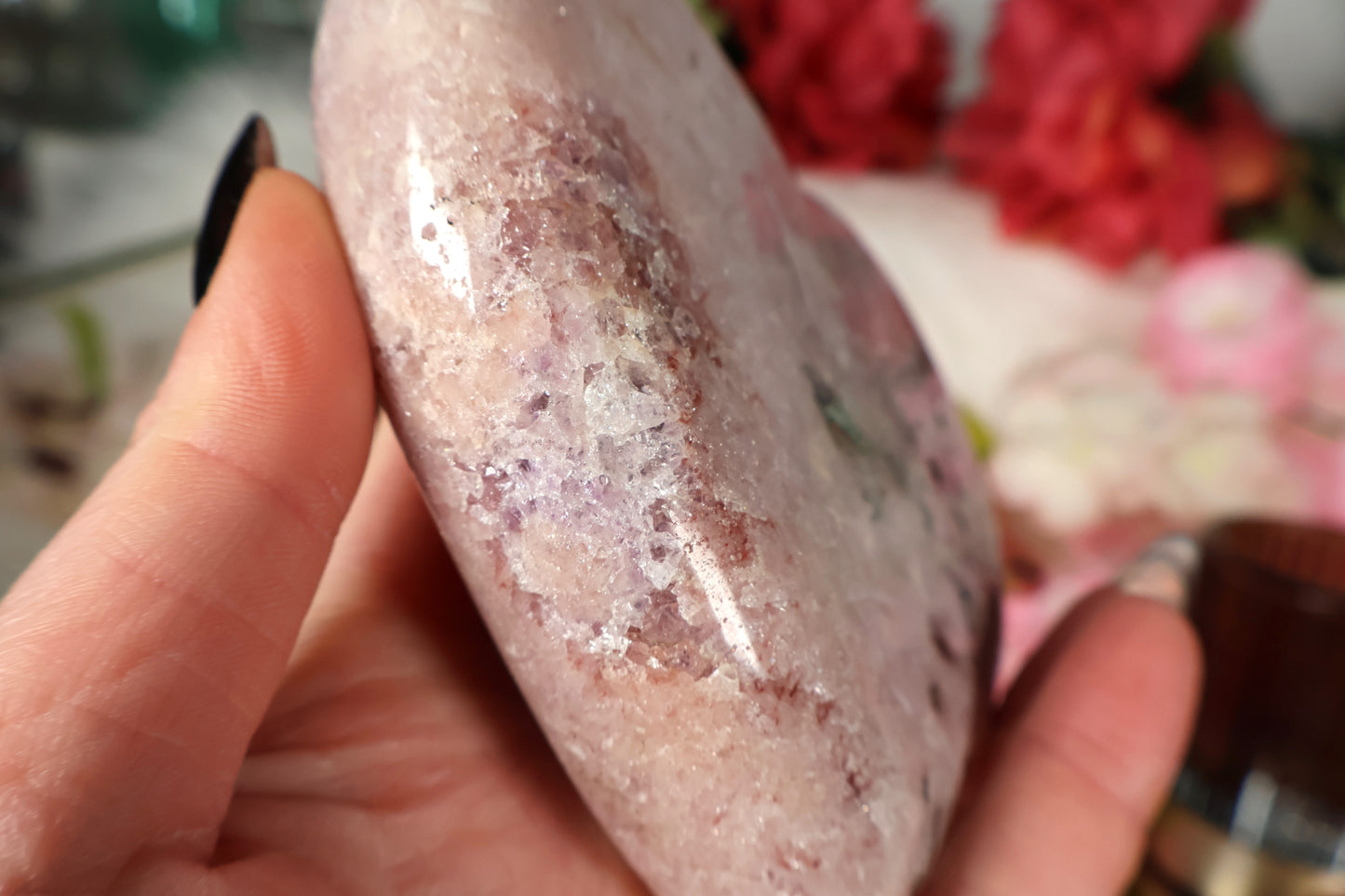 Pink Amethyst Herz | PAH1