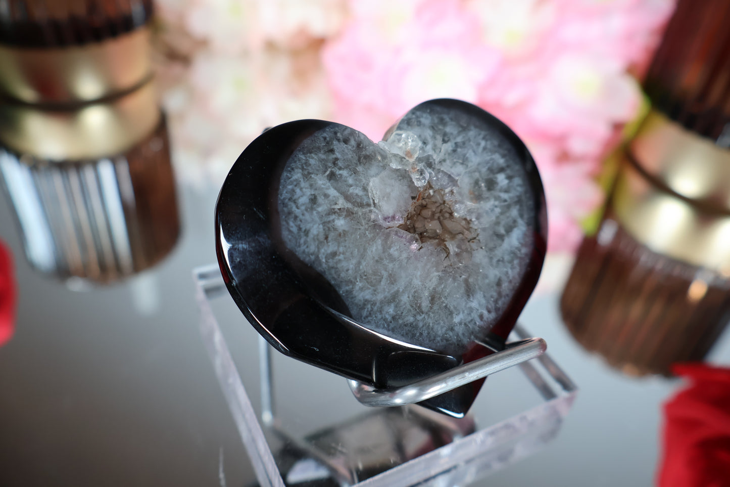 Achat Herz schwarz | SAH6