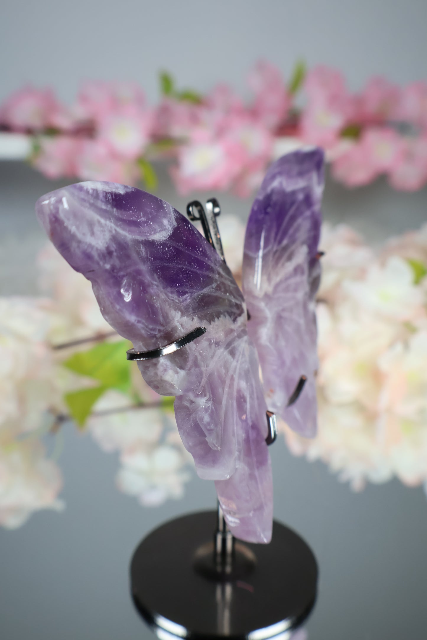 Dream Amethyst Schmetterling auf Ständer | AS12