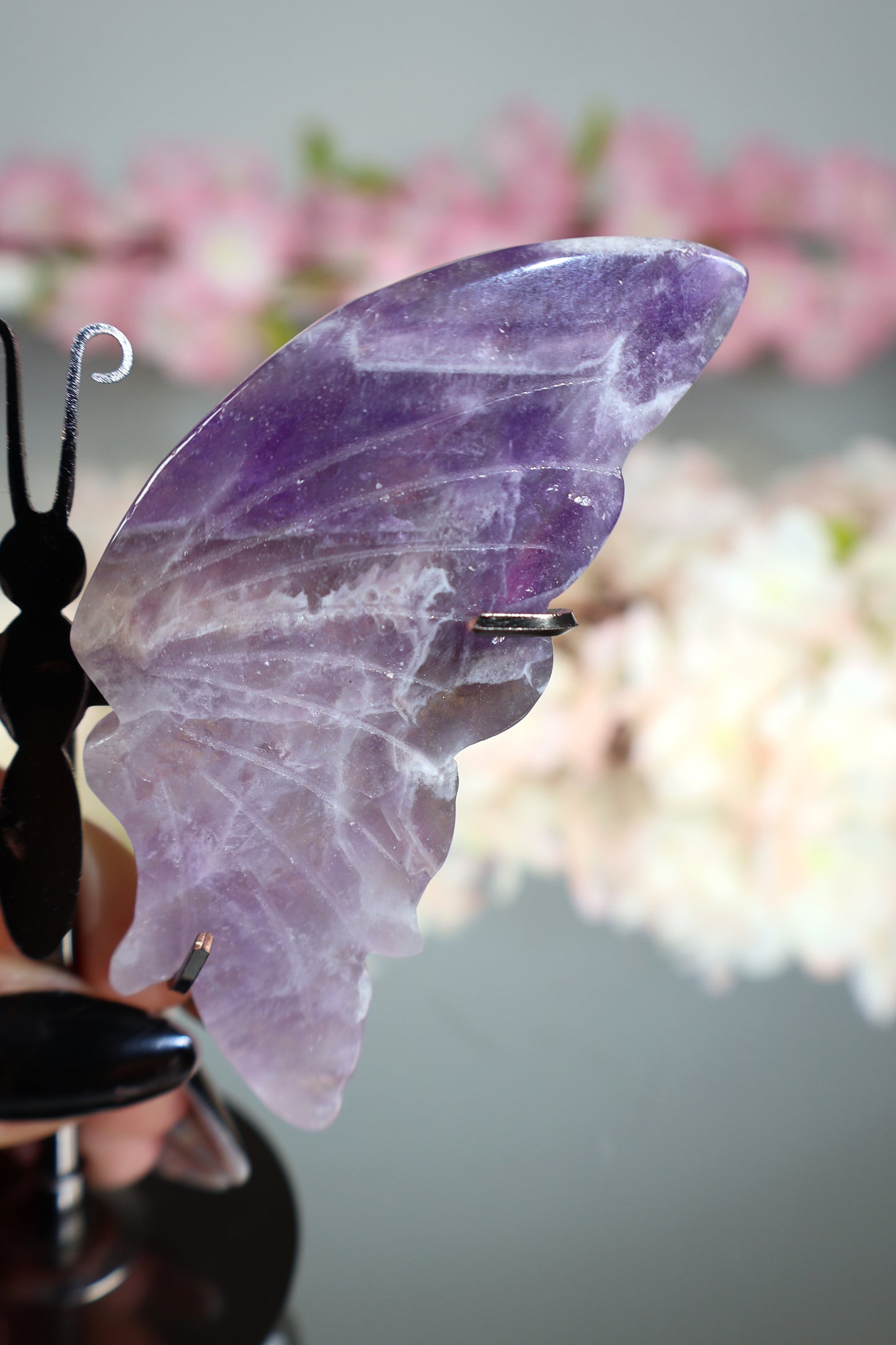 Dream Amethyst Schmetterling auf Ständer | AS12