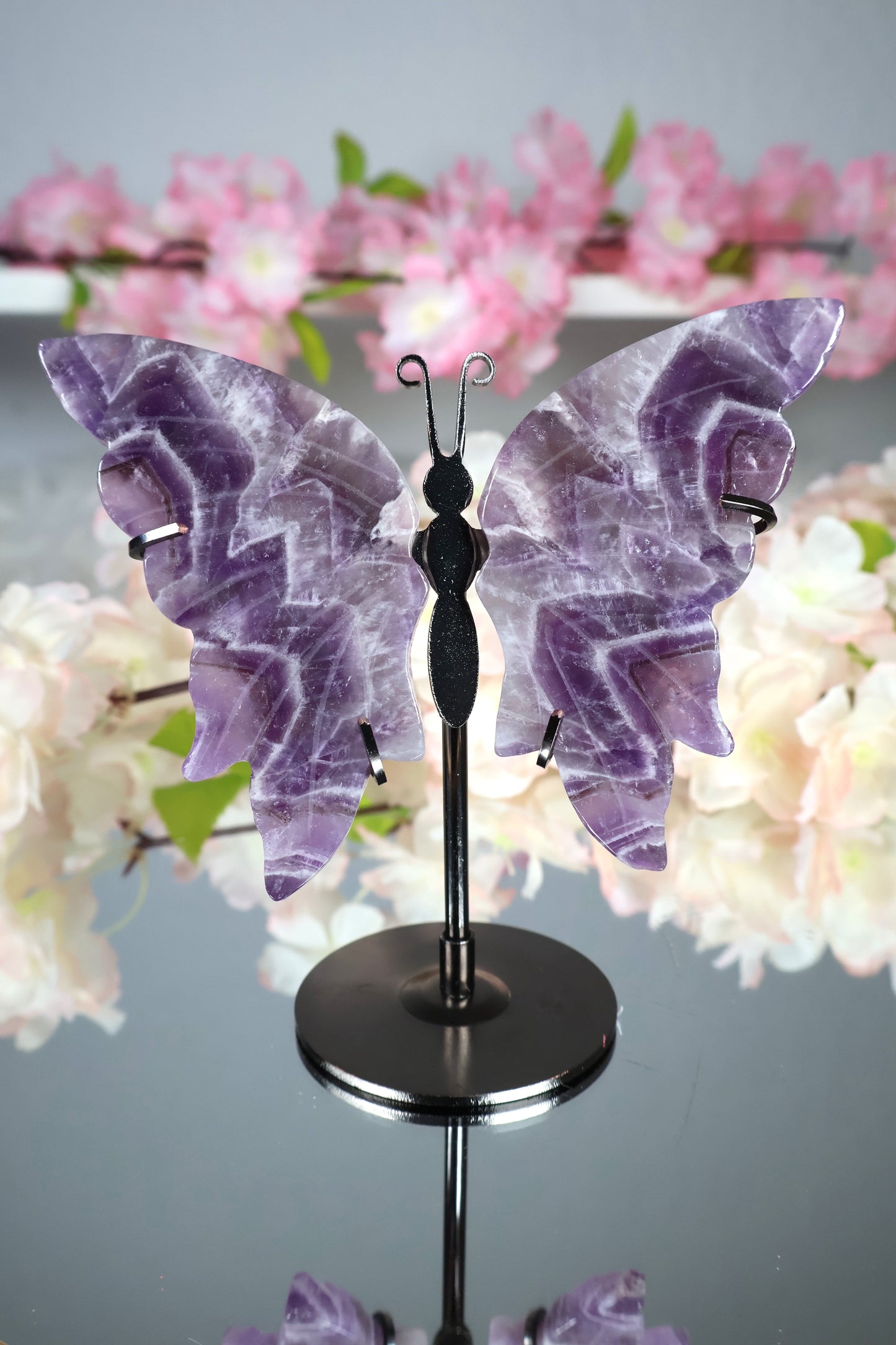 Dream Amethyst Schmetterling auf Ständer | AS13