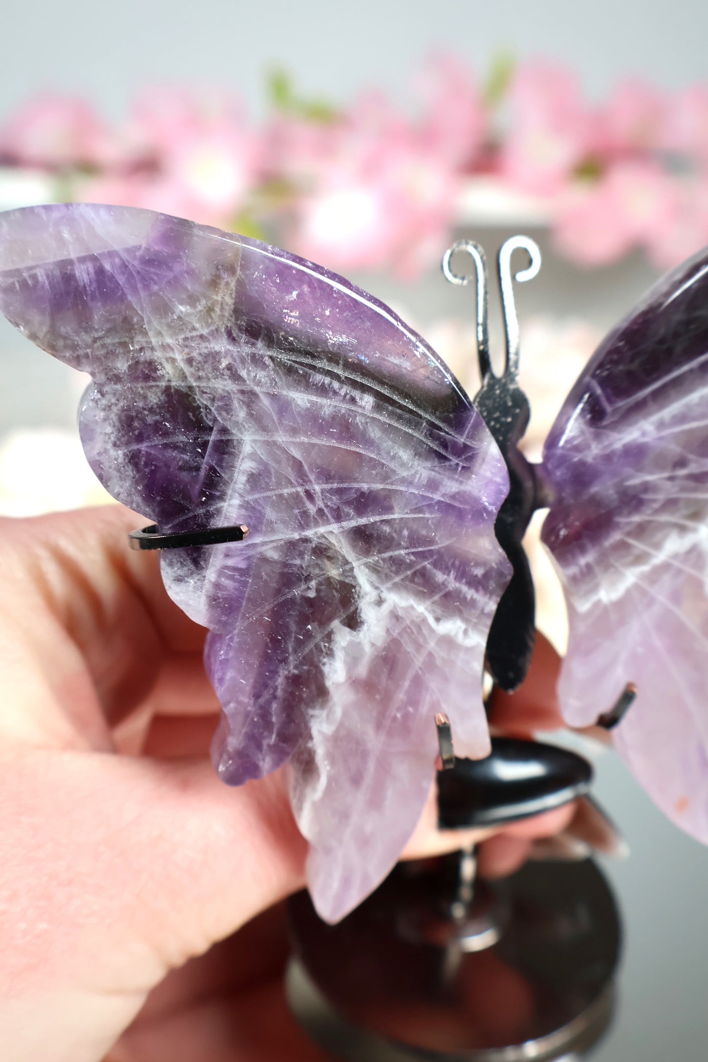 Dream Amethyst Schmetterling auf Ständer | AS14