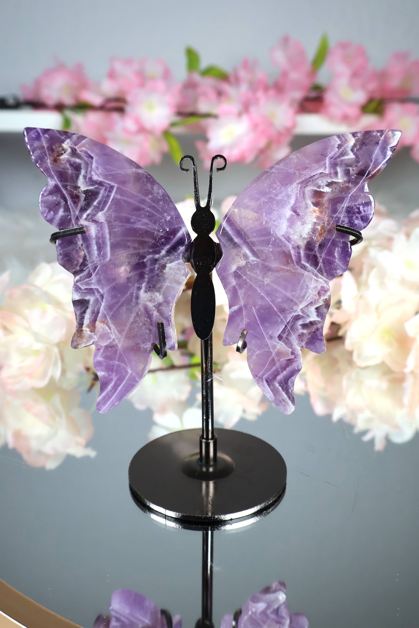 Dream Amethyst Schmetterling auf Ständer | AS11