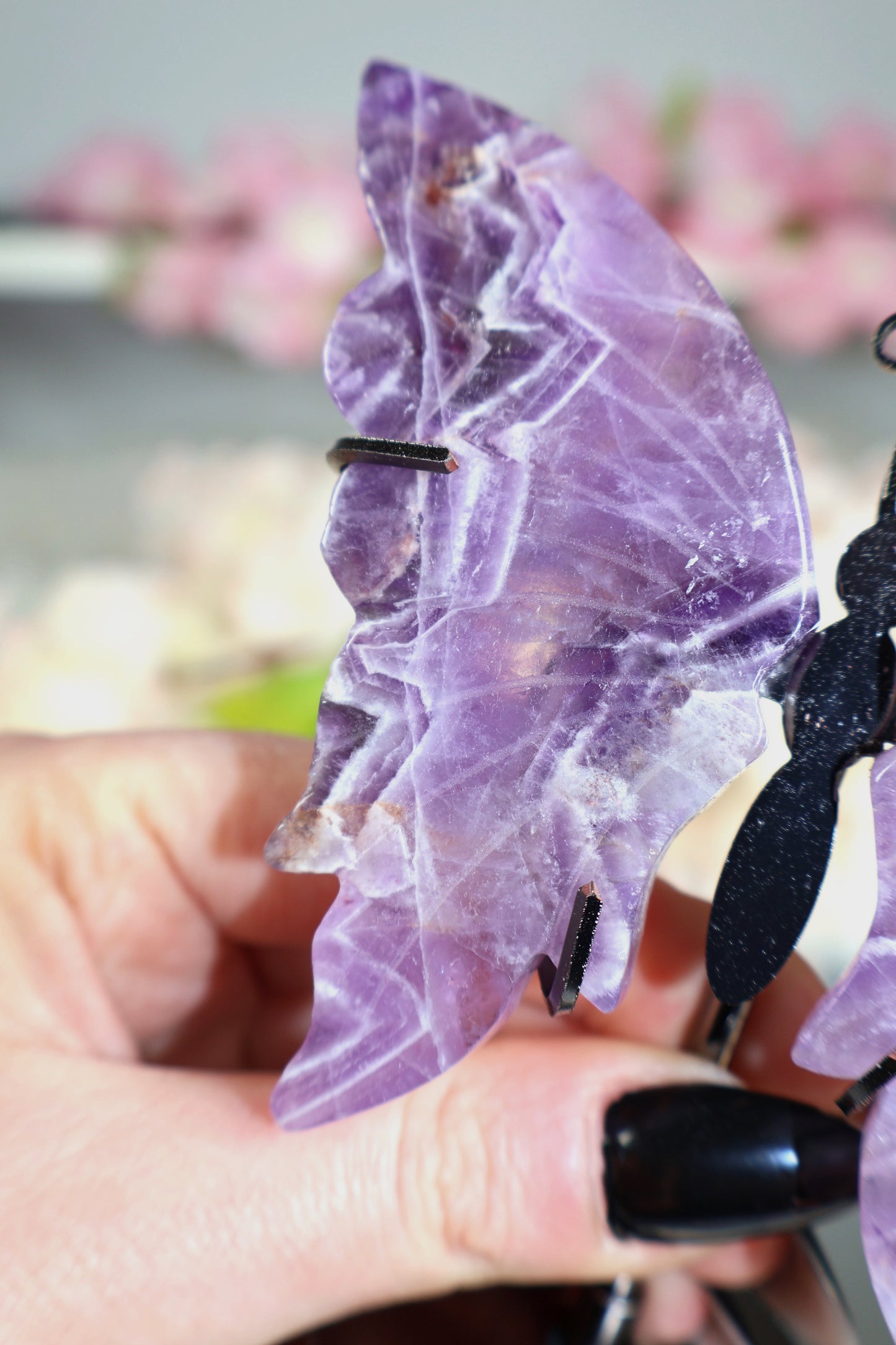 Dream Amethyst Schmetterling auf Ständer | AS11