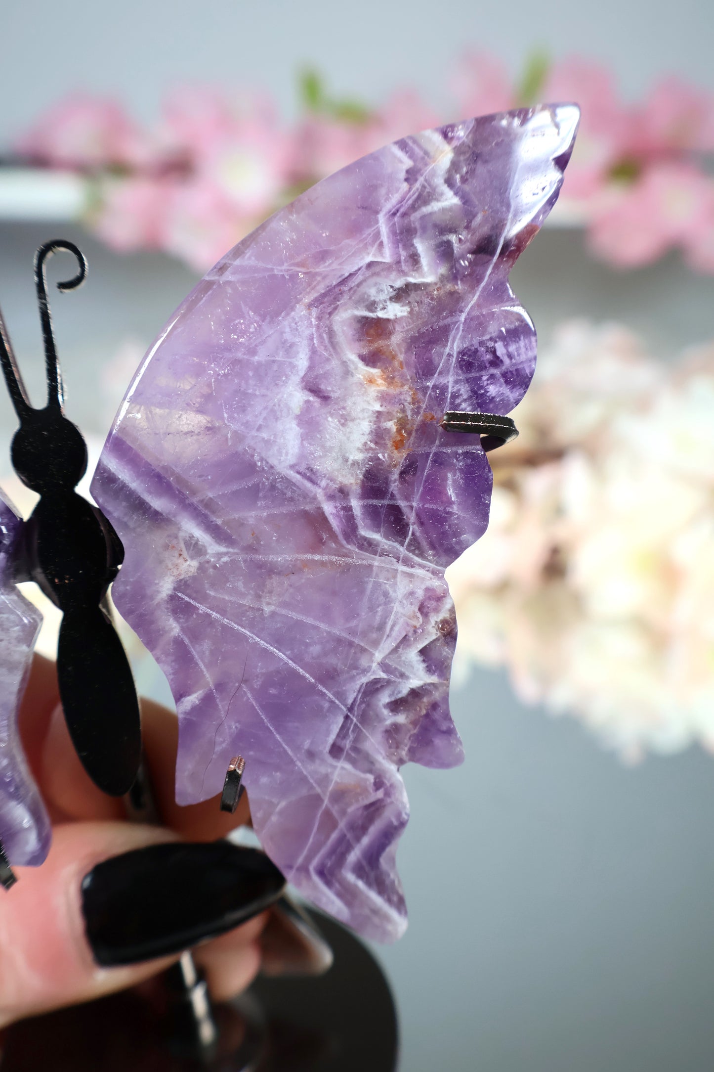 Dream Amethyst Schmetterling auf Ständer | AS11