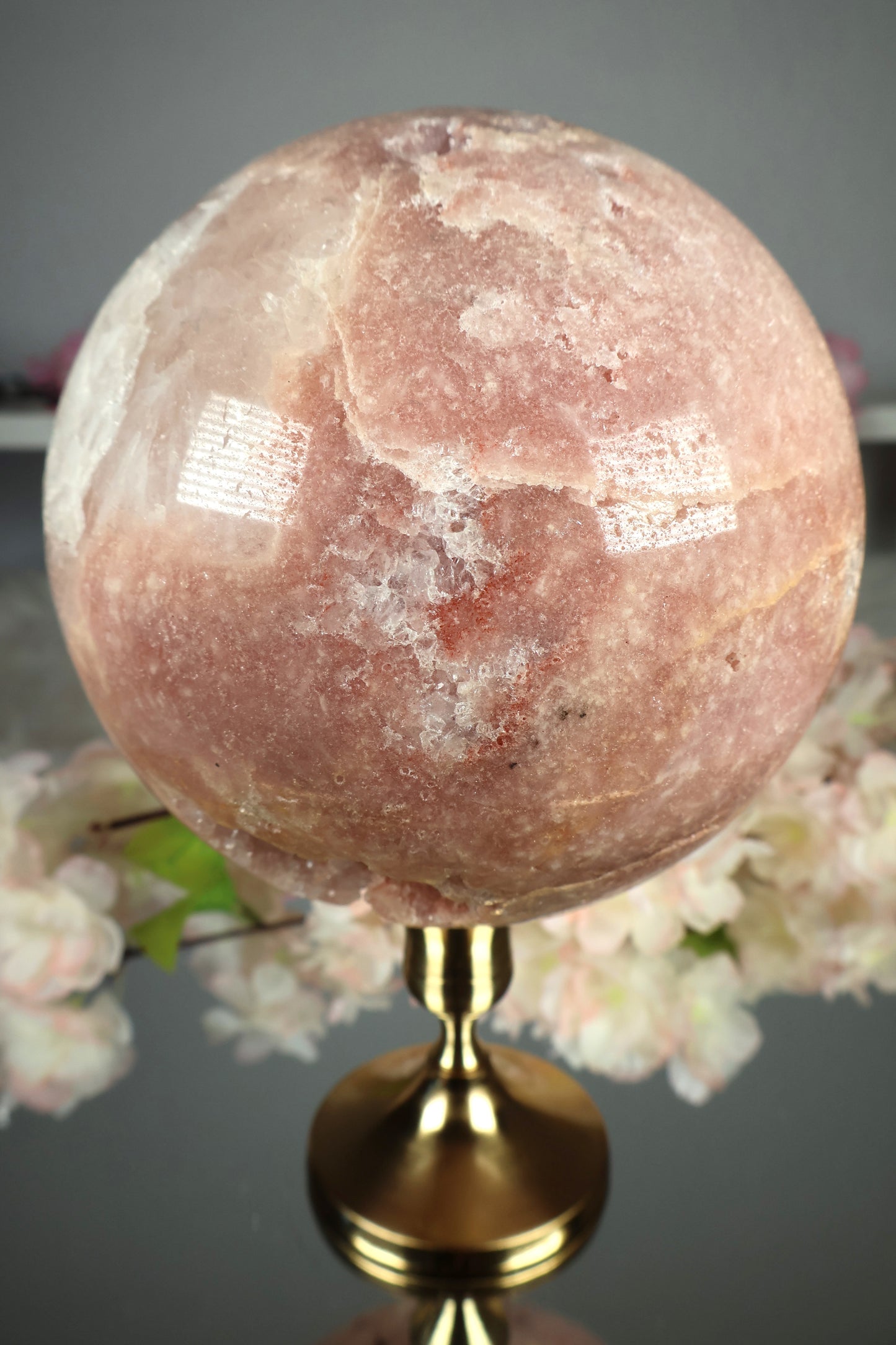 XXL Pink Amethyst Kugel druzy | PAK19
