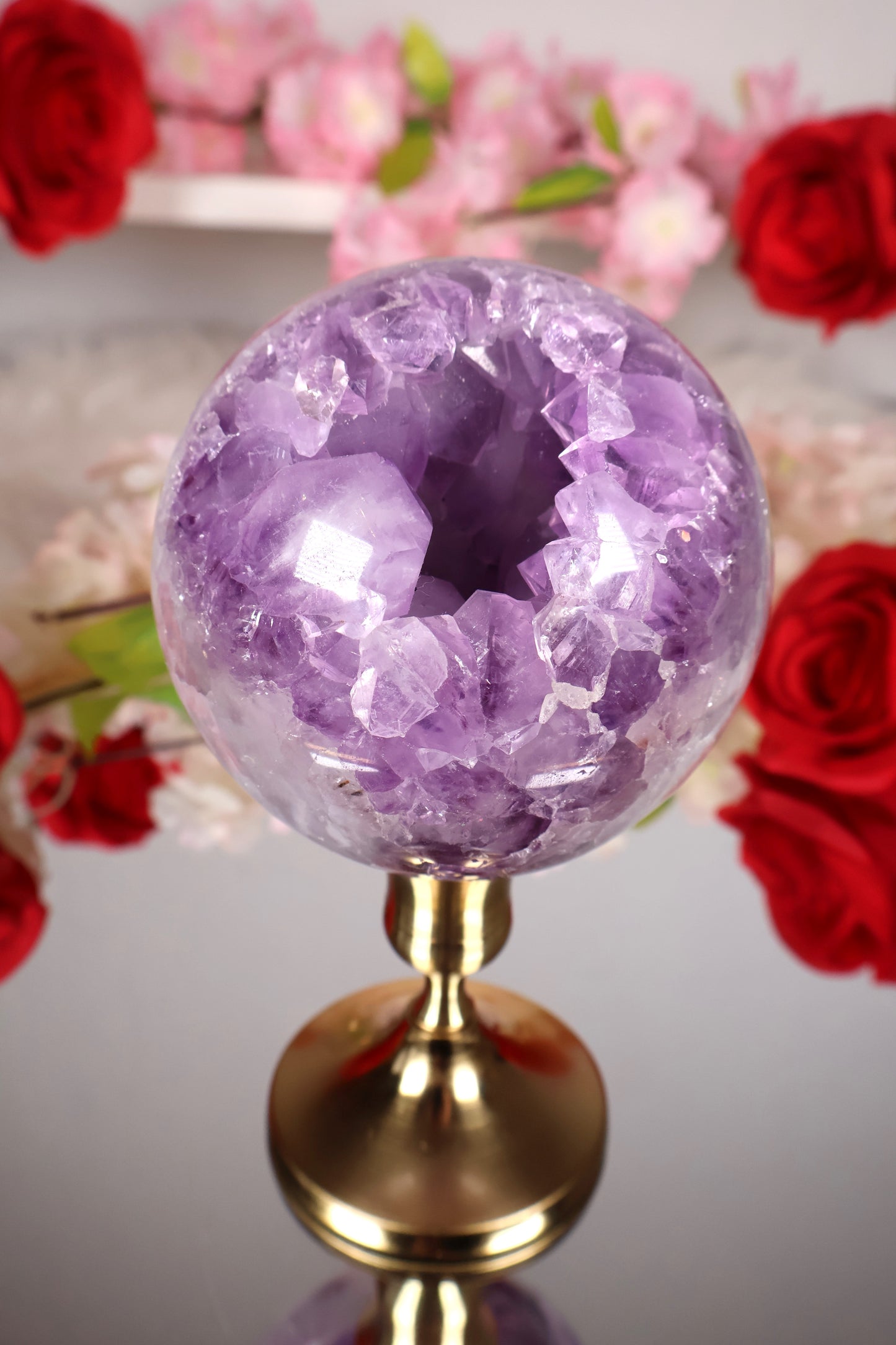 Amethyst Kugel druzy | AK22