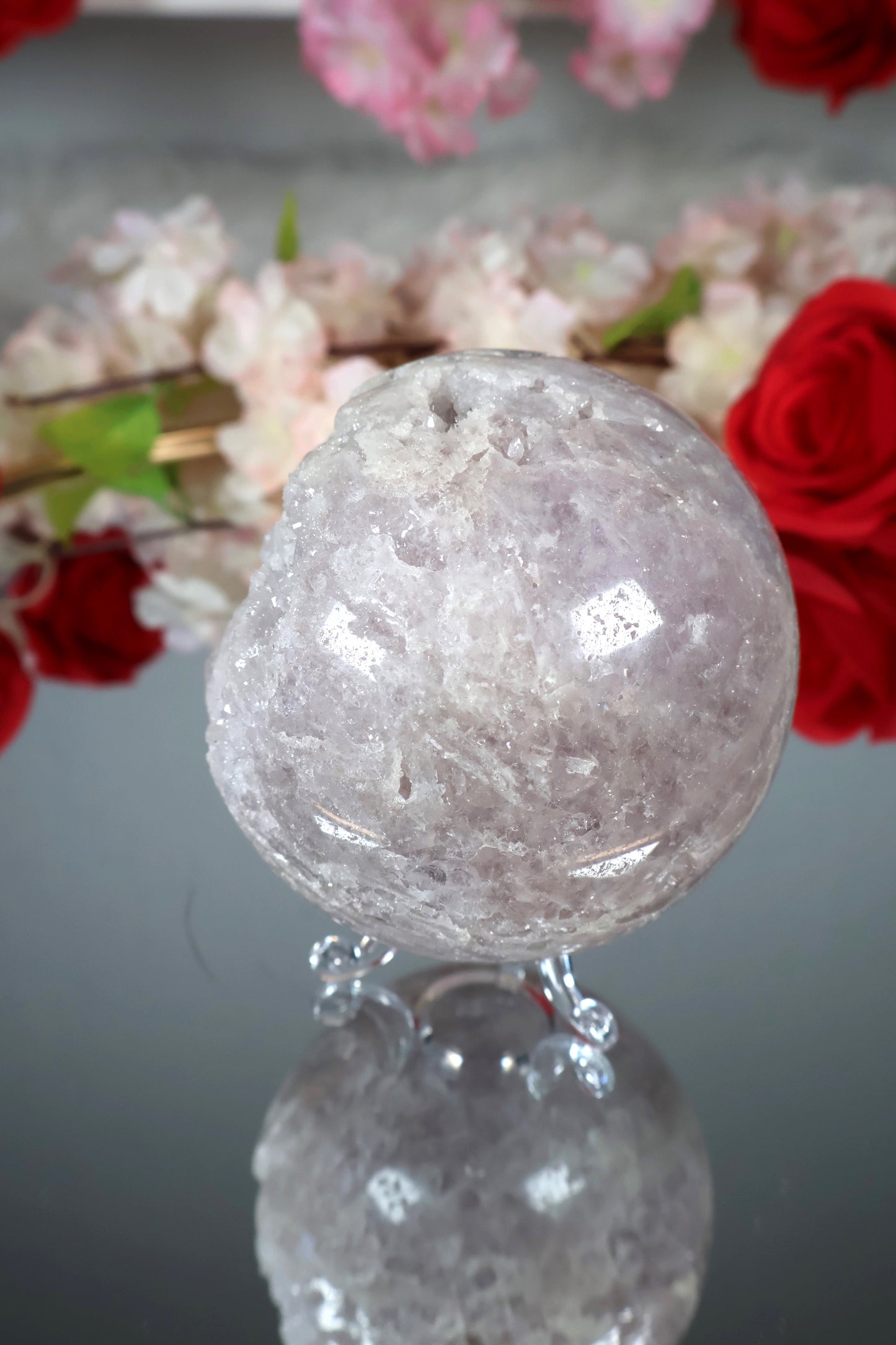 Pink Amethyst Kugel druzy | PAK2