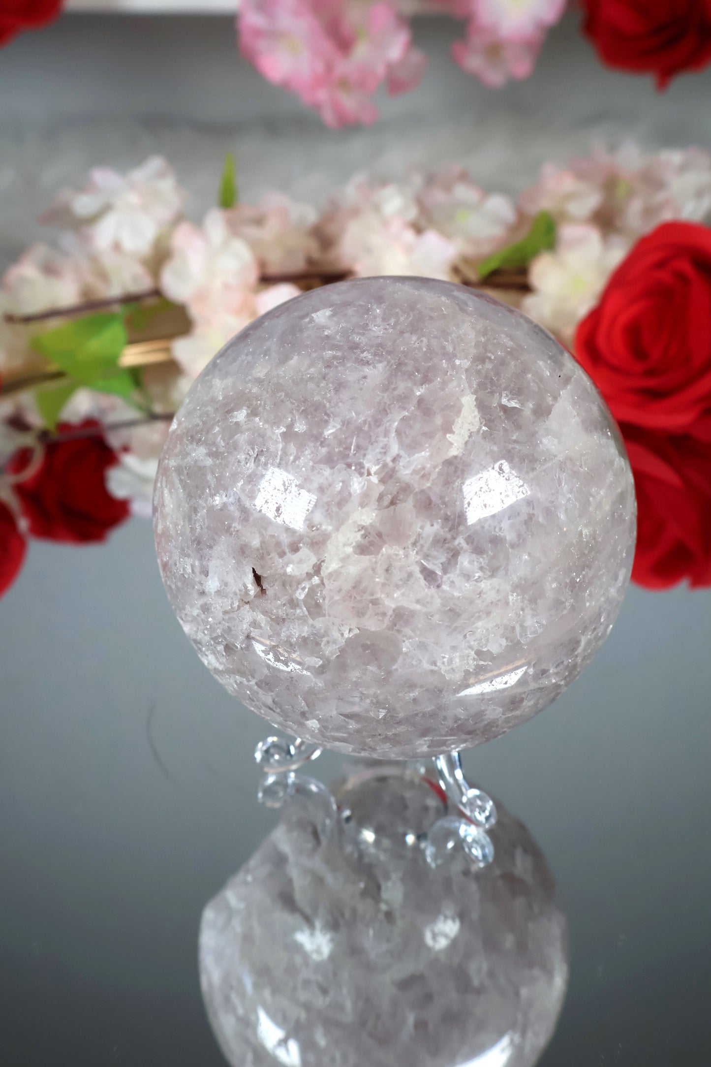 Pink Amethyst Kugel druzy | PAK2