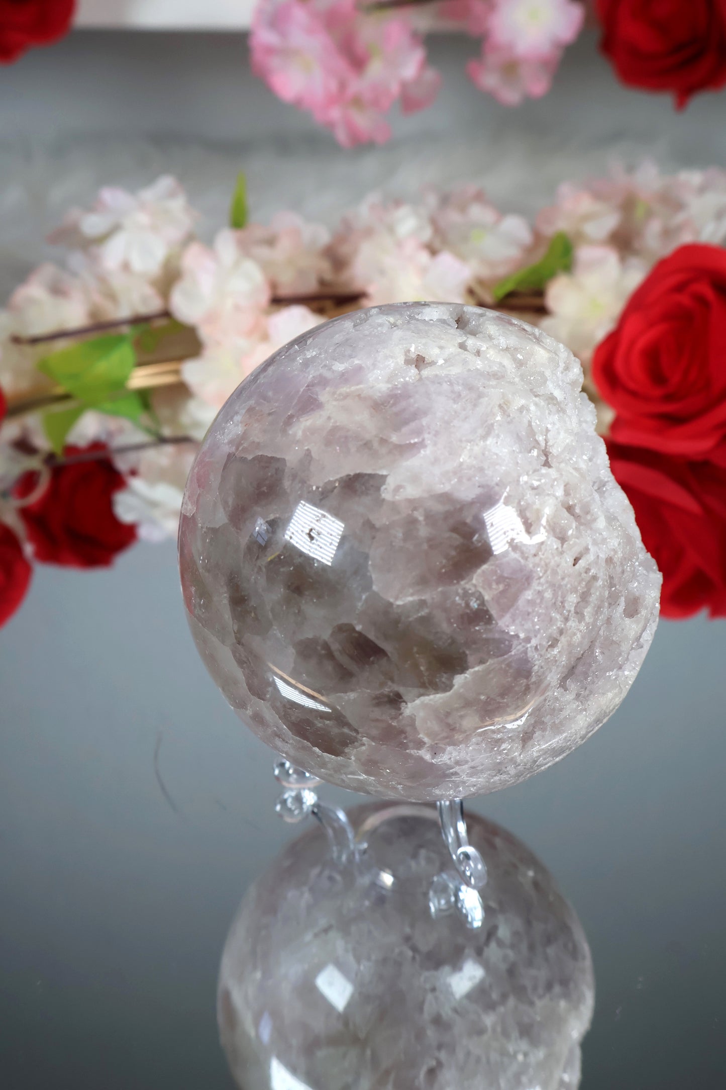 Pink Amethyst Kugel druzy | PAK2