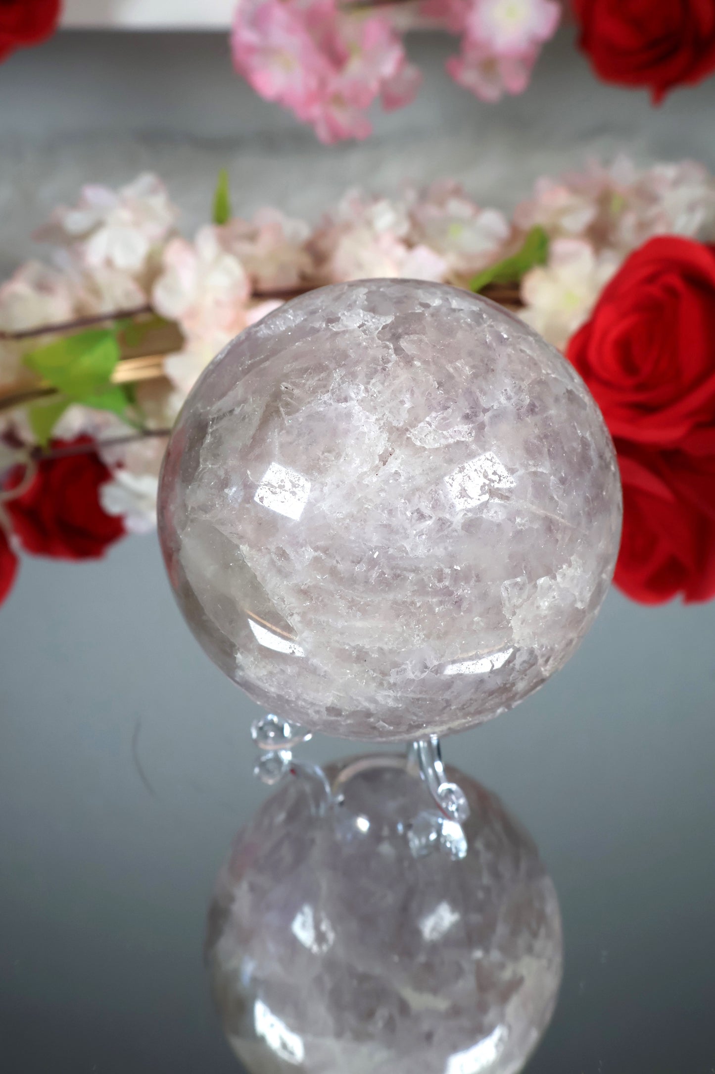 Pink Amethyst Kugel druzy | PAK2