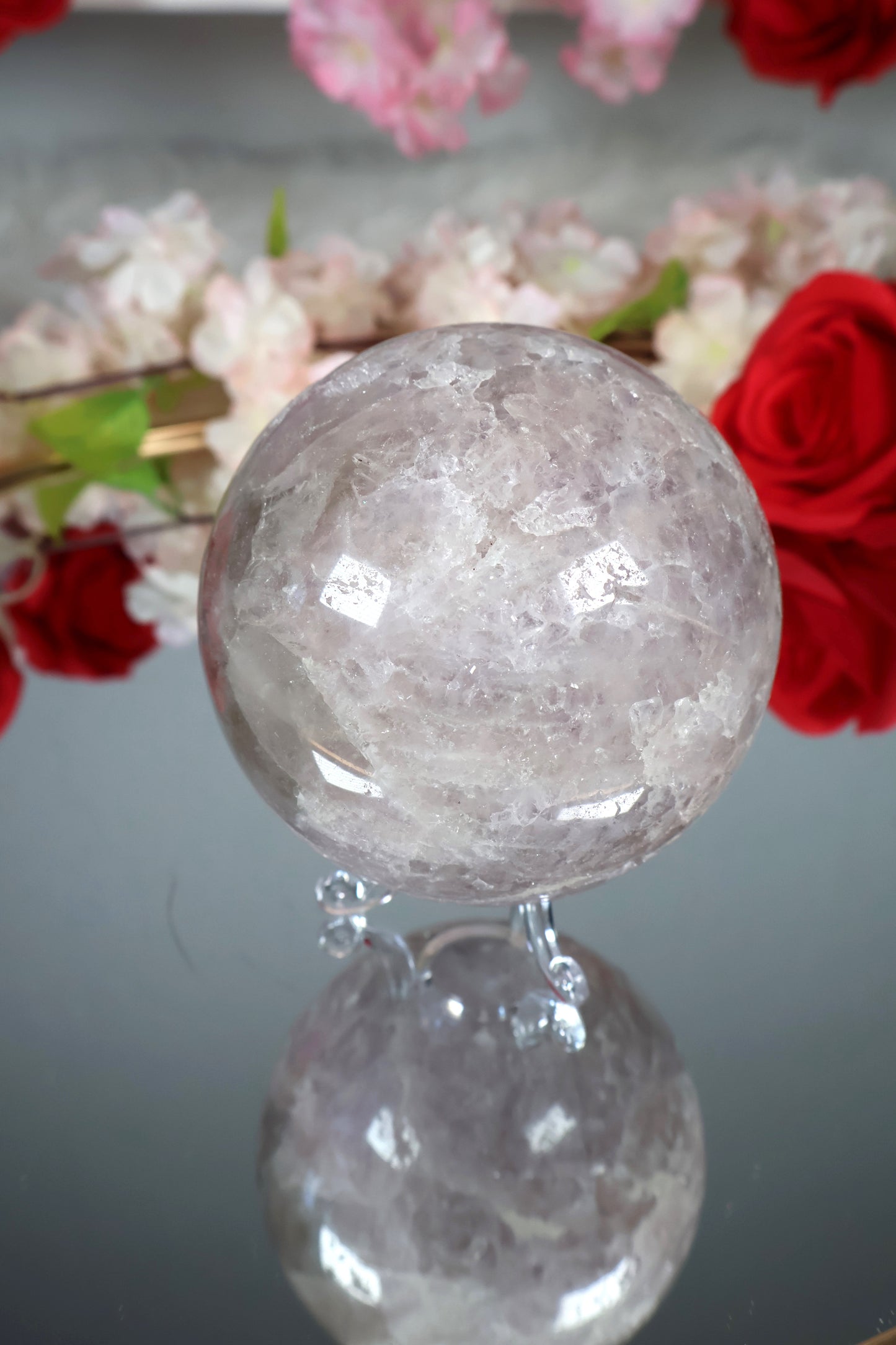 Pink Amethyst Kugel druzy | PAK2