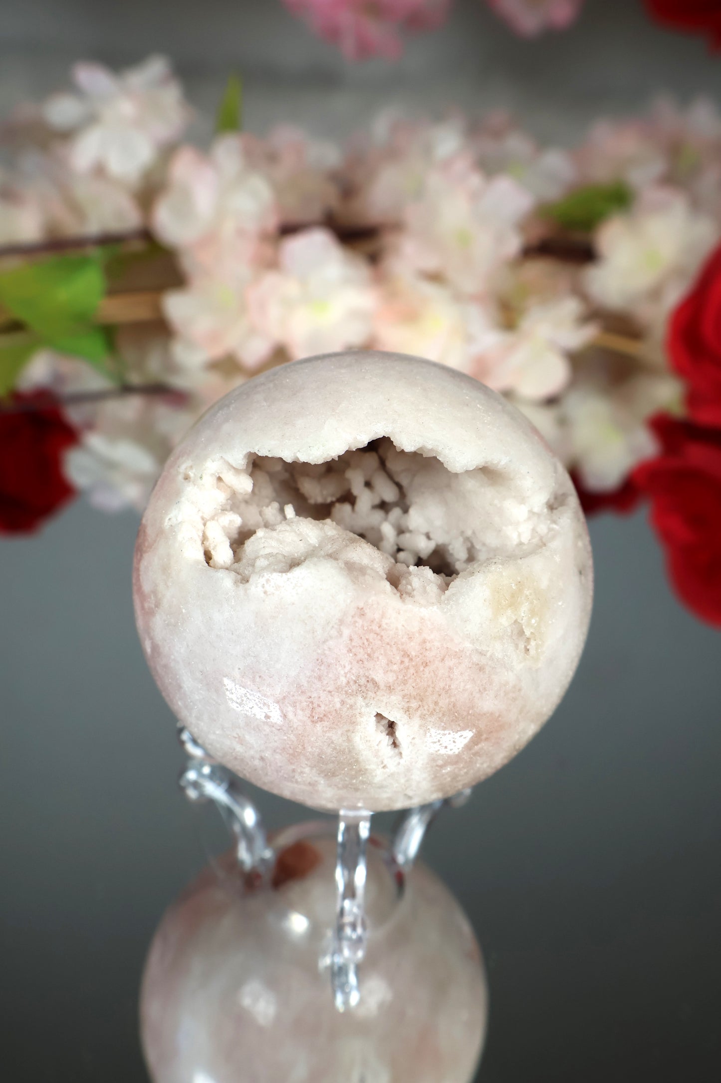 Pink Amethyst Kugel druzy | PAK12