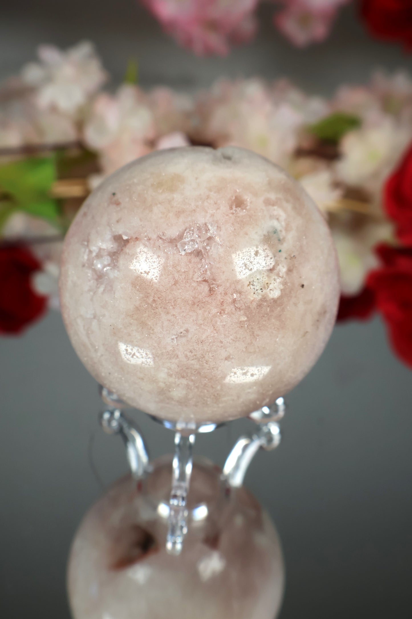 Pink Amethyst Kugel druzy | PAK12