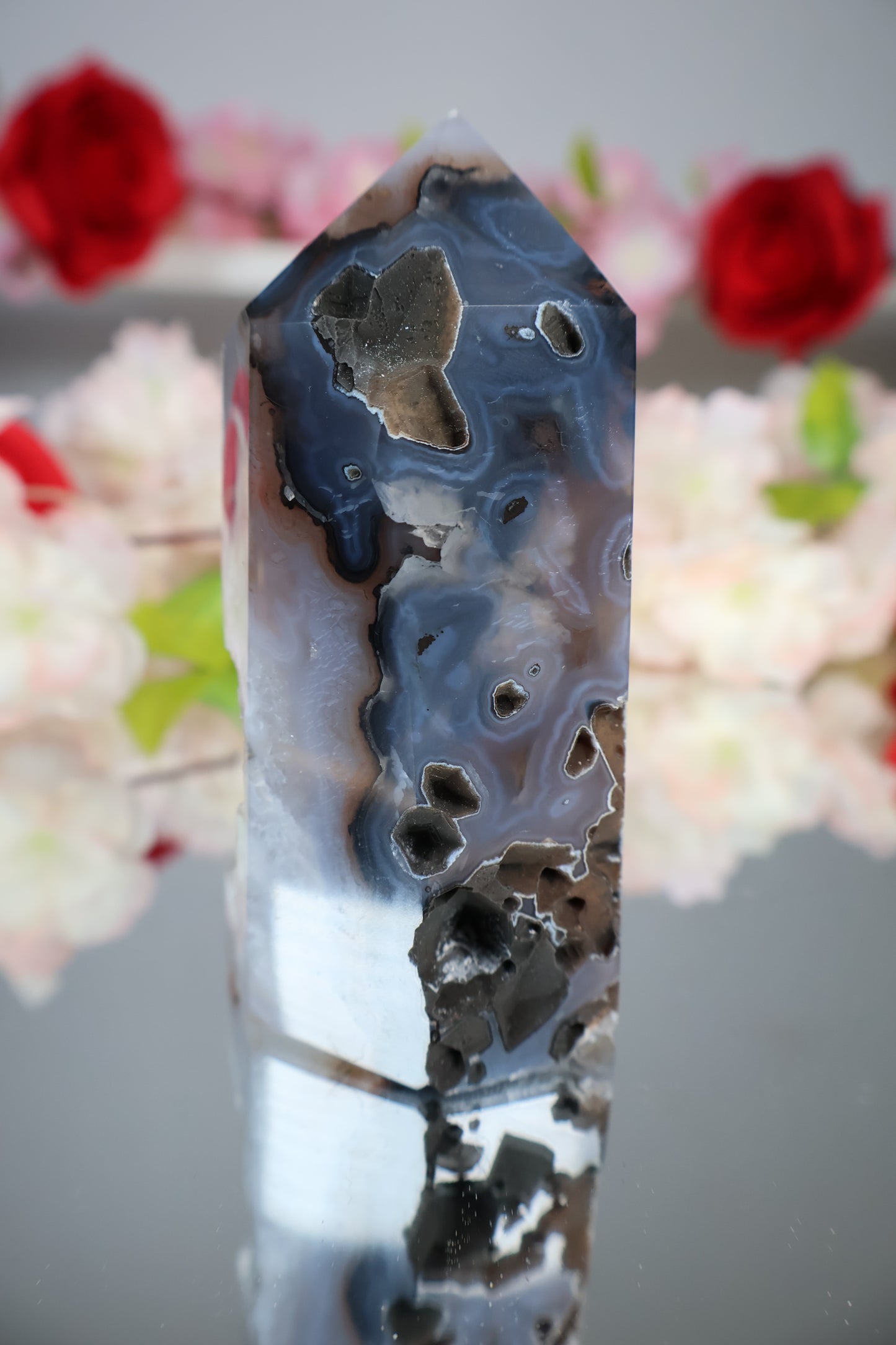 Achat Turm mit druzy | ACT3