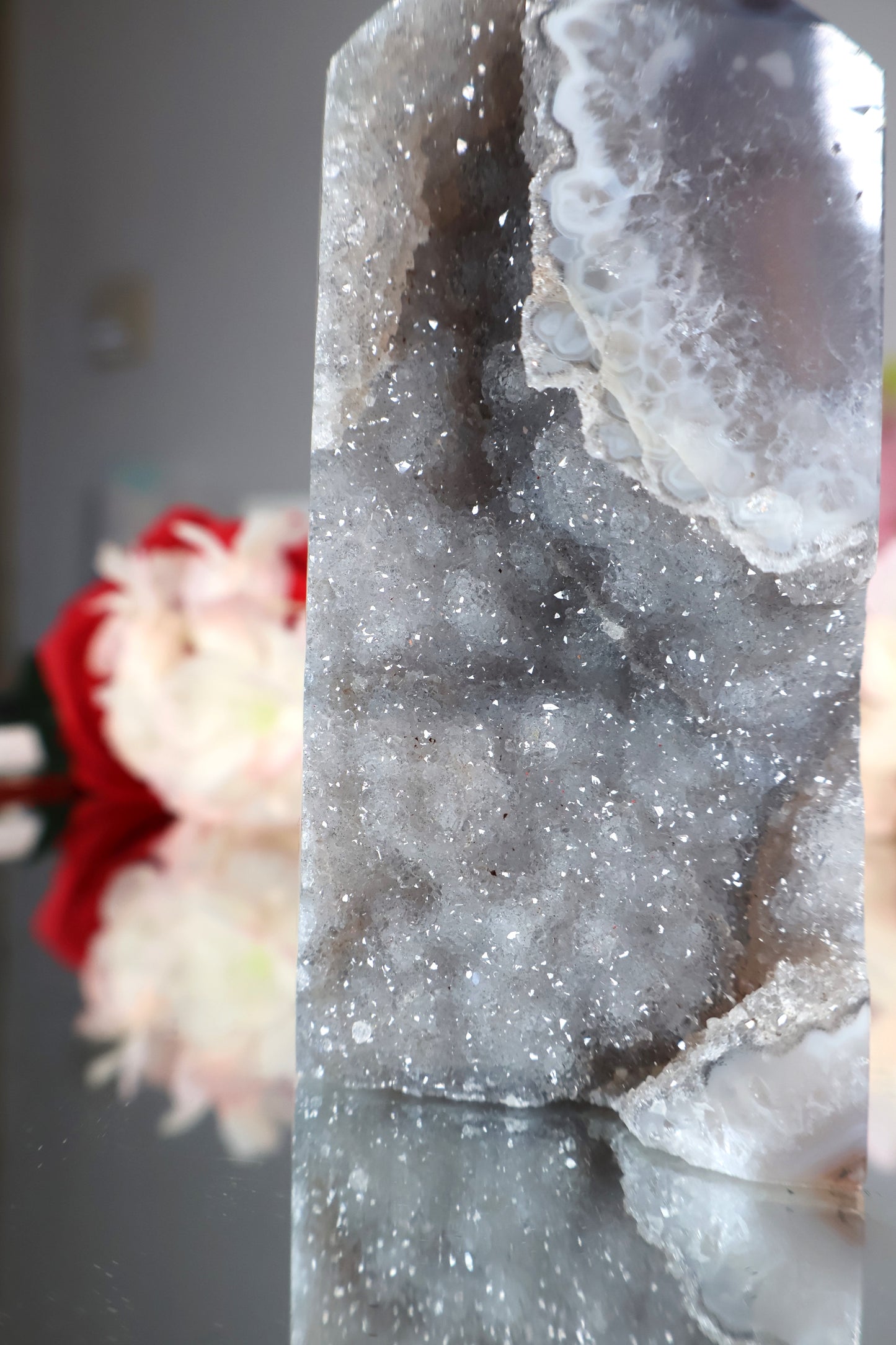 Achat Turm mit druzy | ACT3