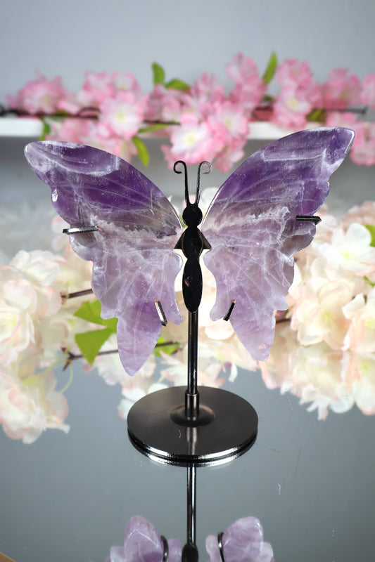 Dream Amethyst Schmetterling auf Ständer | AS12