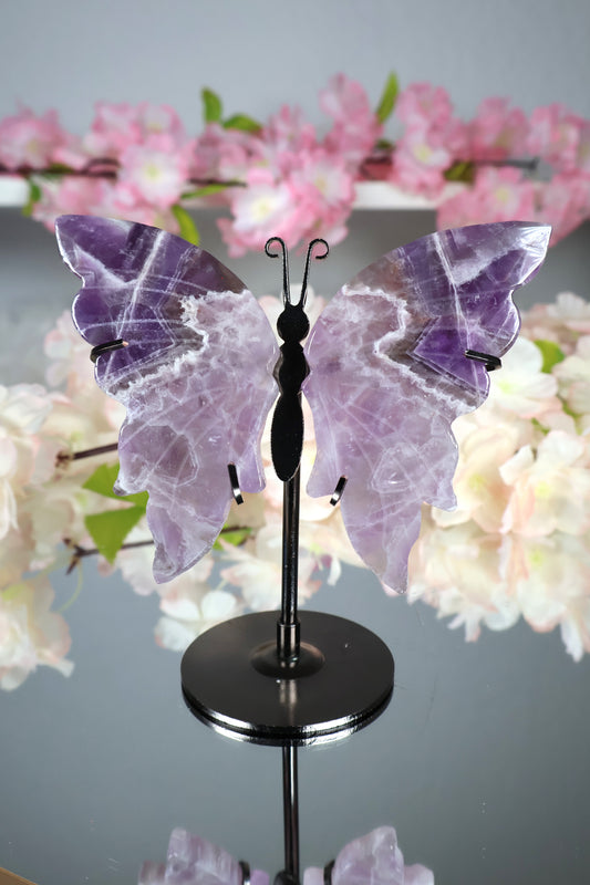 Dream Amethyst Schmetterling auf Ständer | AS10