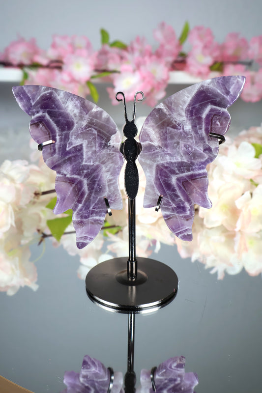 Dream Amethyst Schmetterling auf Ständer | AS13