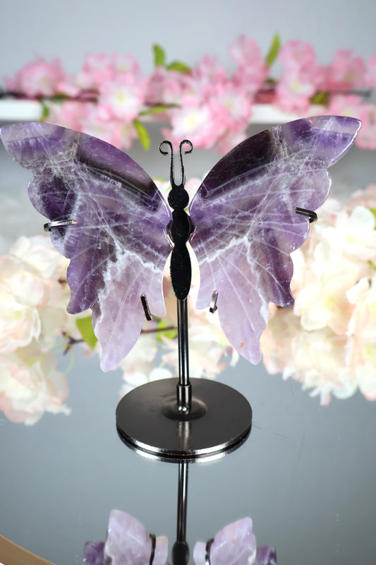 Dream Amethyst Schmetterling auf Ständer | AS14