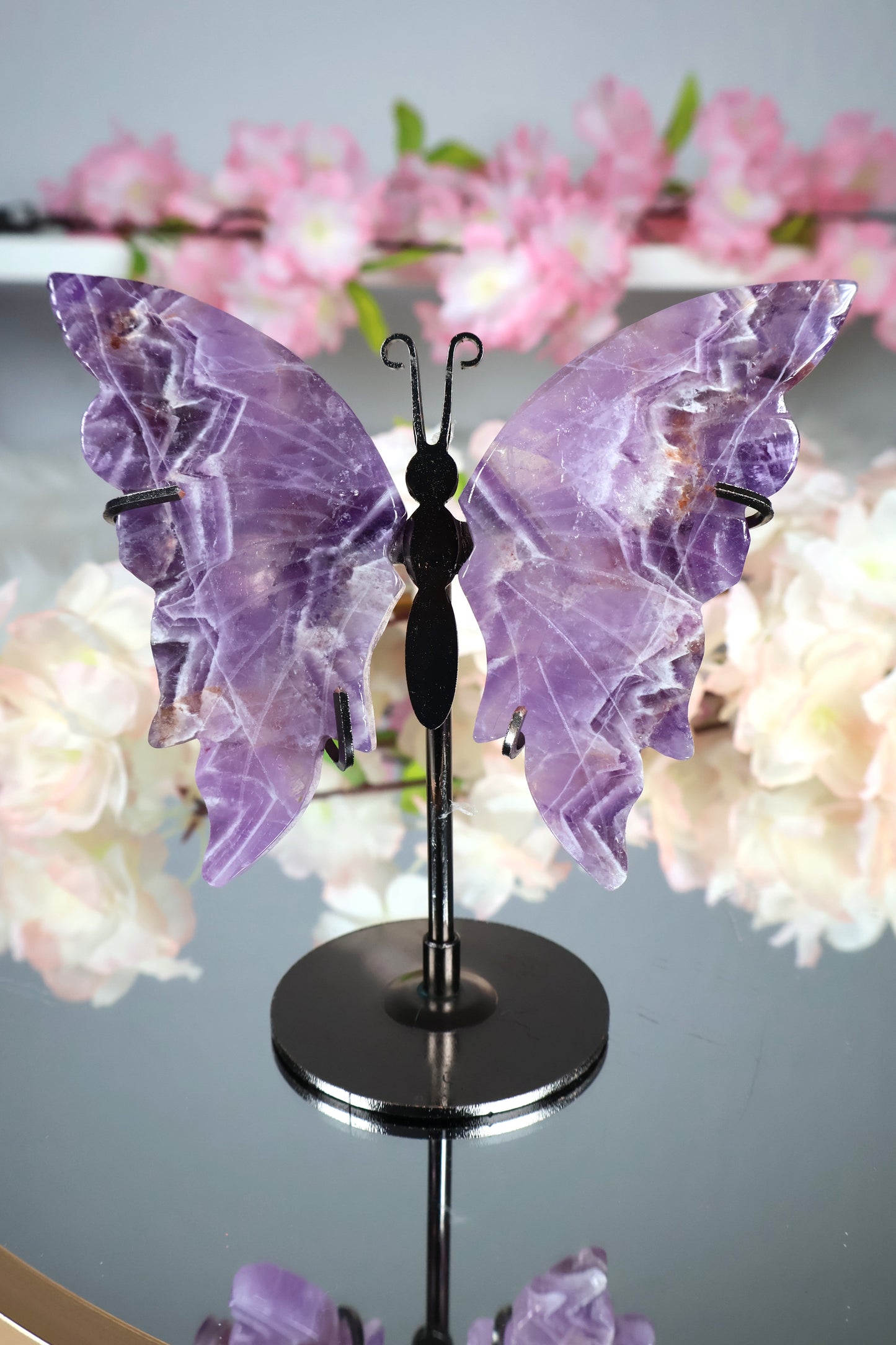 Dream Amethyst Schmetterling auf Ständer | AS11