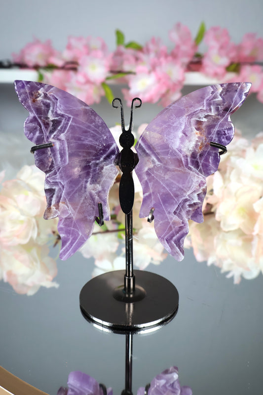 Dream Amethyst Schmetterling auf Ständer | AS11