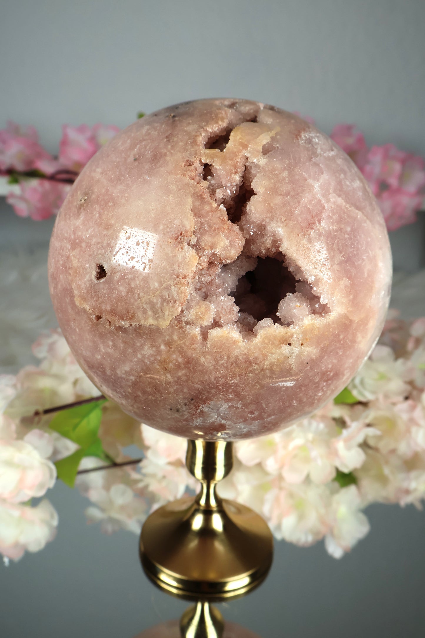 XXL Pink Amethyst Kugel druzy | PAK19