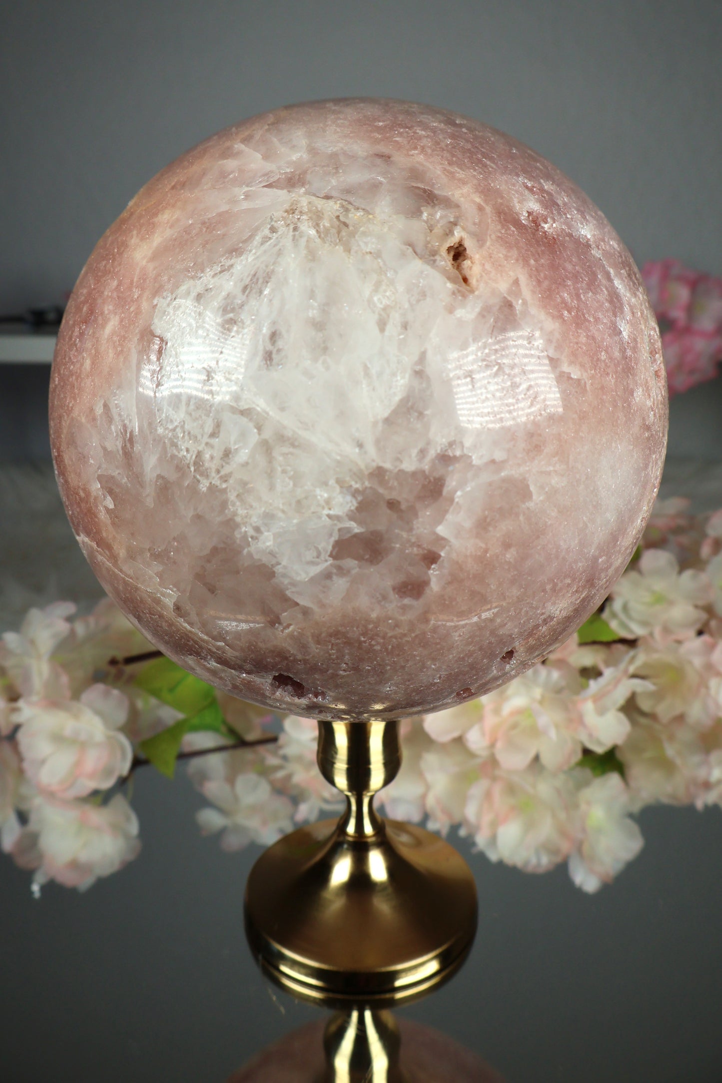 XXL Pink Amethyst Kugel druzy | PAK19