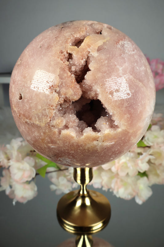 XXL Pink Amethyst Kugel druzy | PAK19