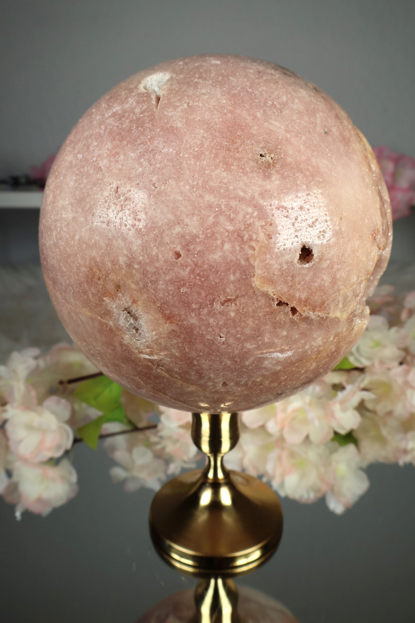 XXL Pink Amethyst Kugel druzy | PAK19