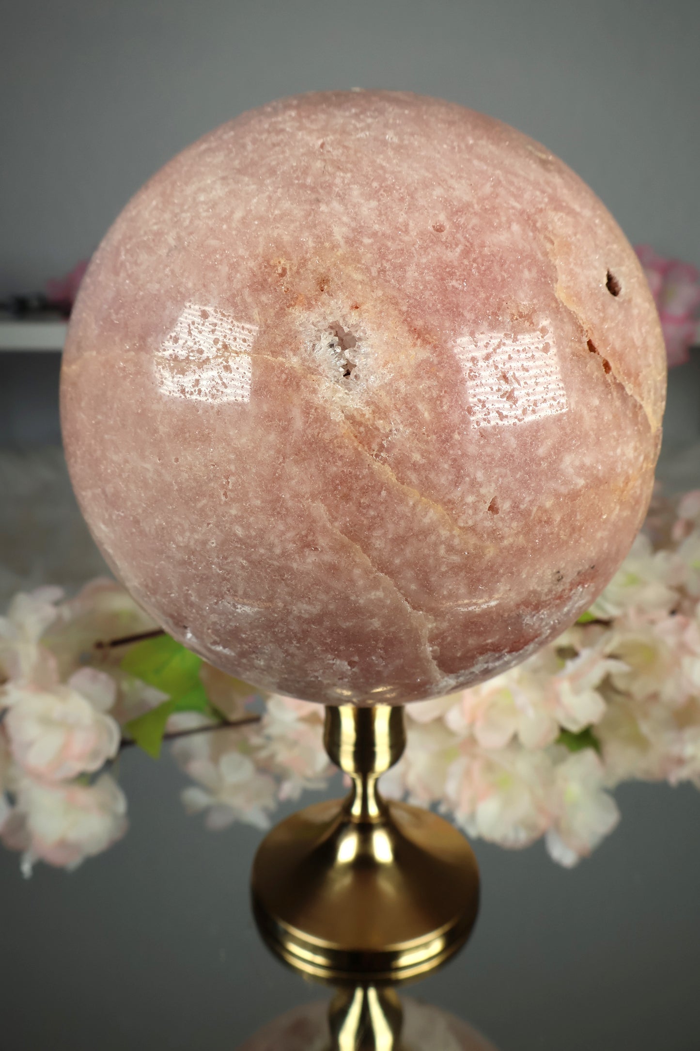 XXL Pink Amethyst Kugel druzy | PAK19