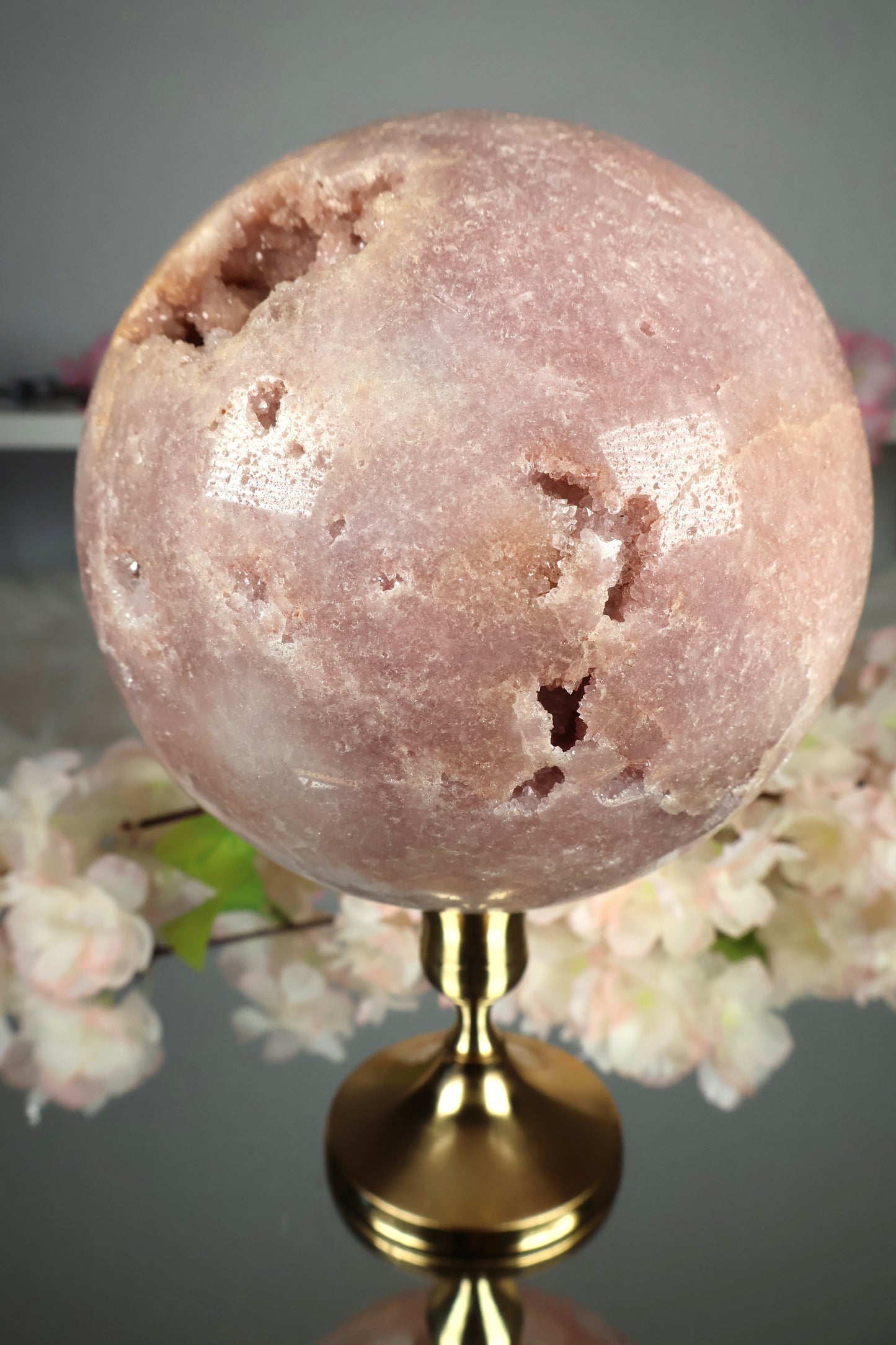 XXL Pink Amethyst Kugel druzy | PAK19