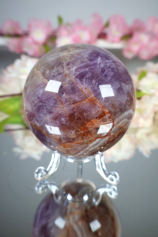 Amethyst Lace Achat Kugel | AK17