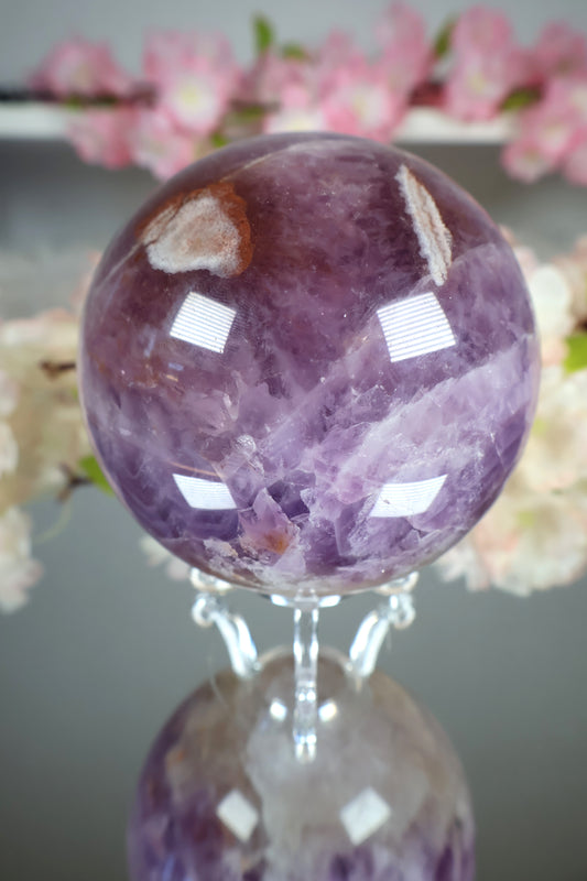 Amethyst Lace Achat Kugel | AK20