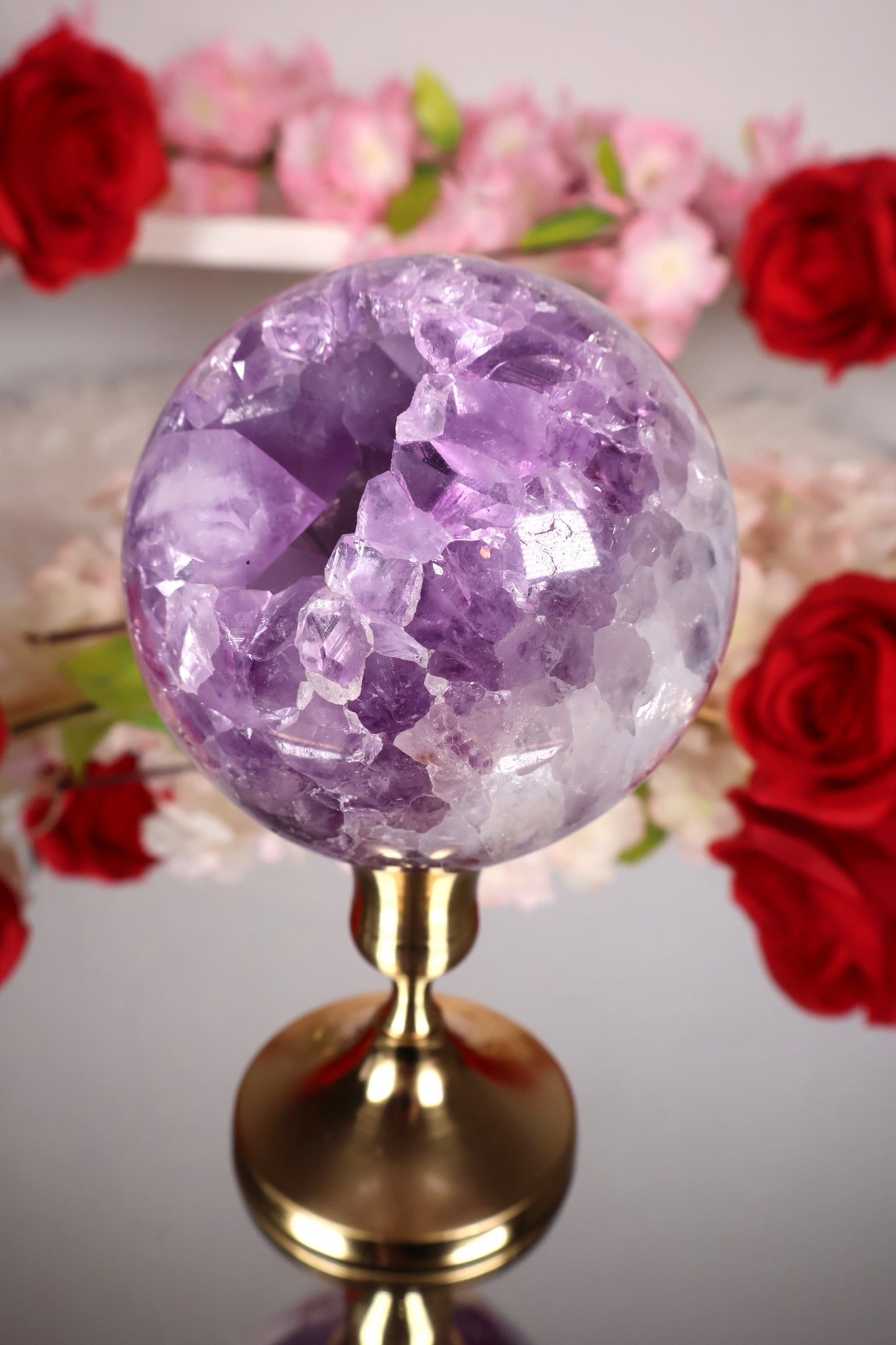 Amethyst Kugel druzy | AK22