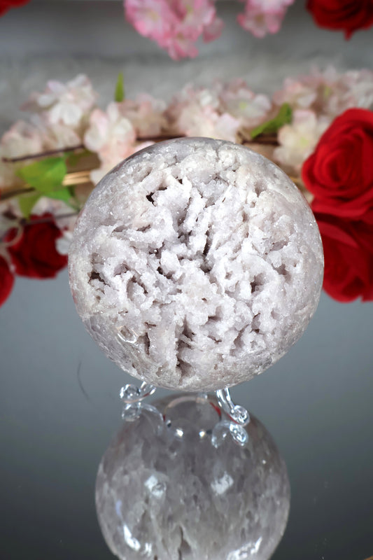 Pink Amethyst Kugel druzy | PAK2