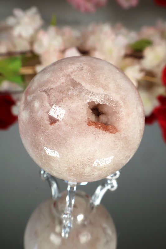 Pink Amethyst Kugel druzy | PAK12