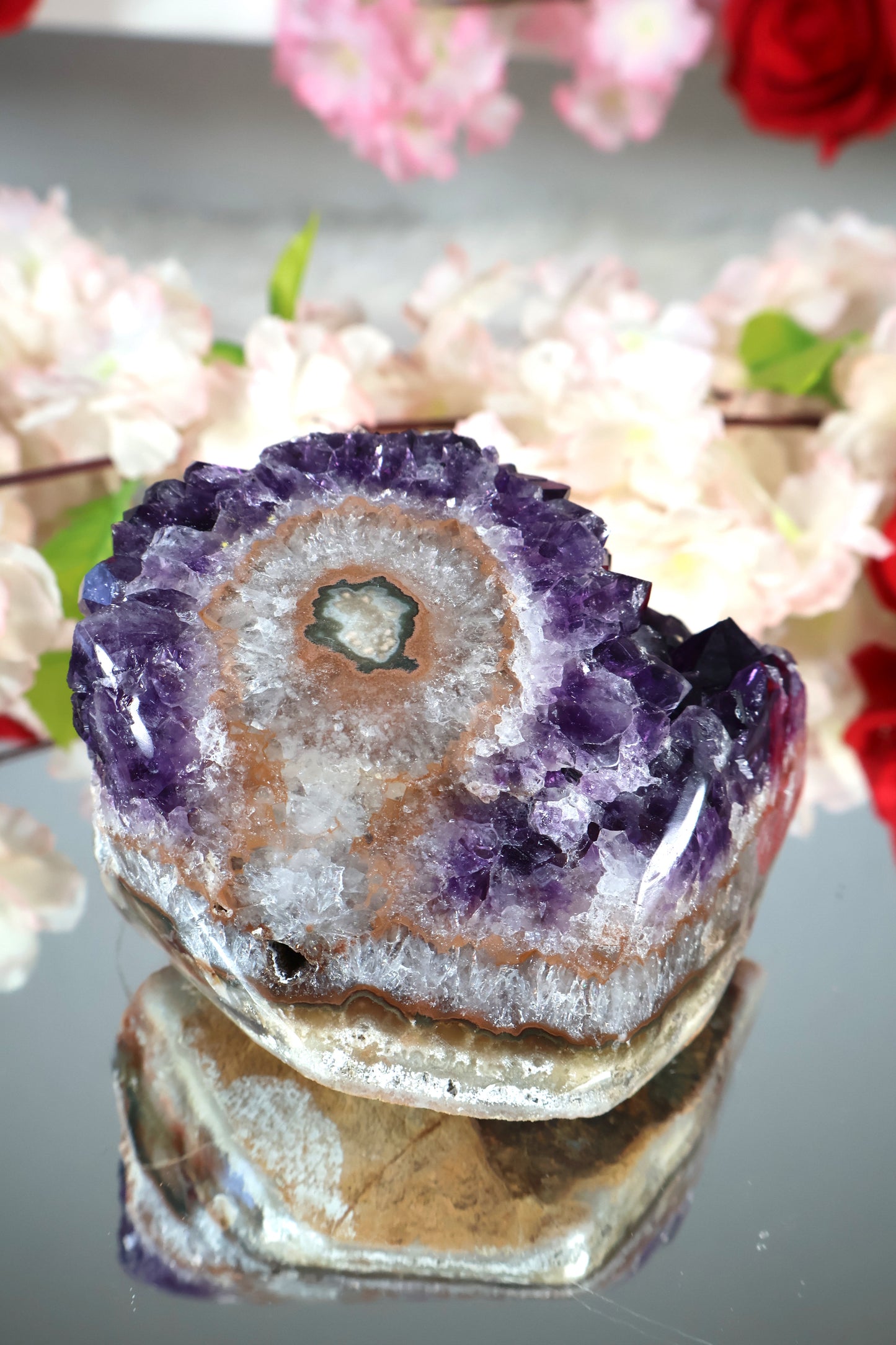 Amethyst Cluster mit Stalaktit | AC1