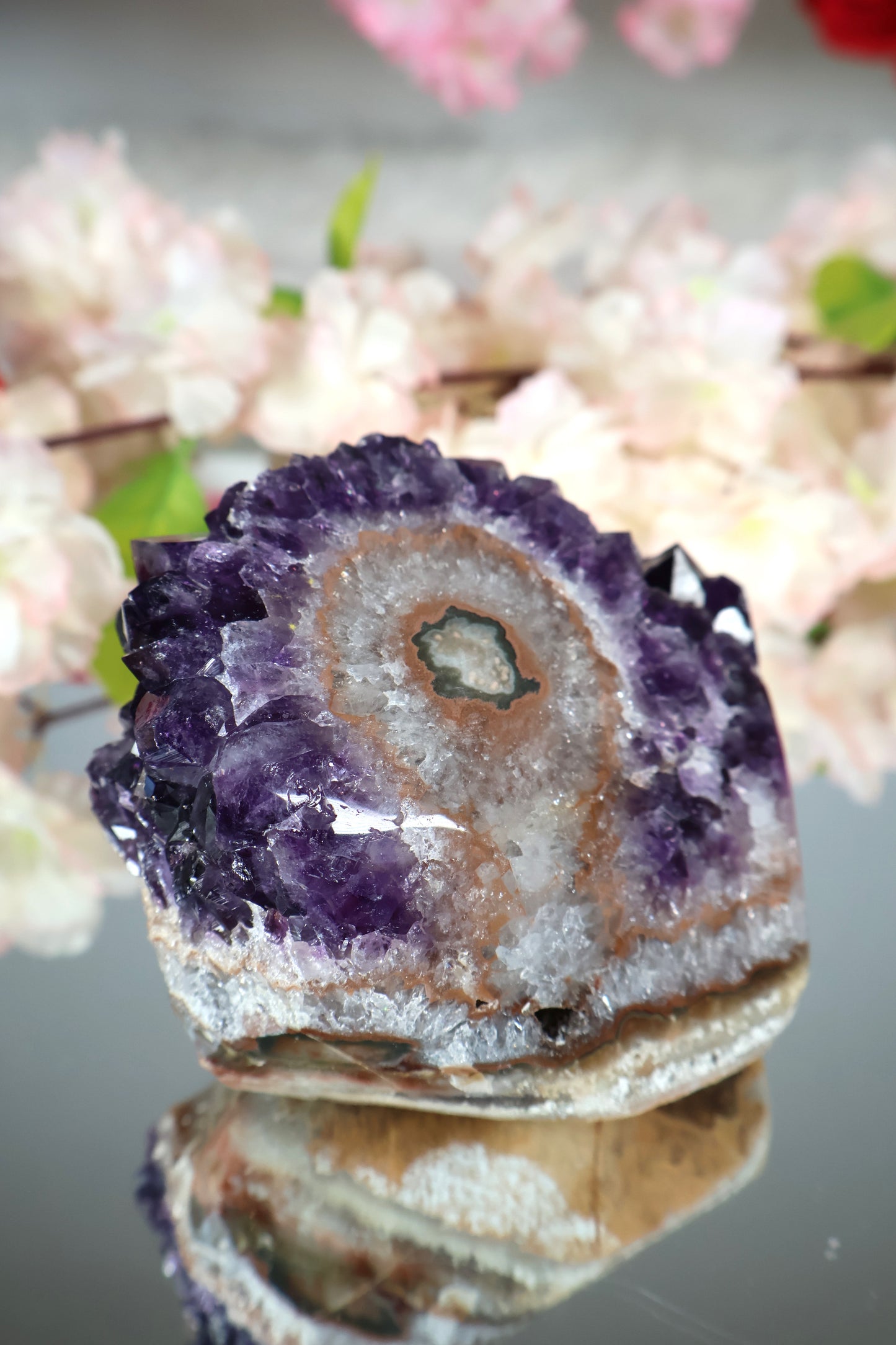 Amethyst Cluster mit Stalaktit | AC1
