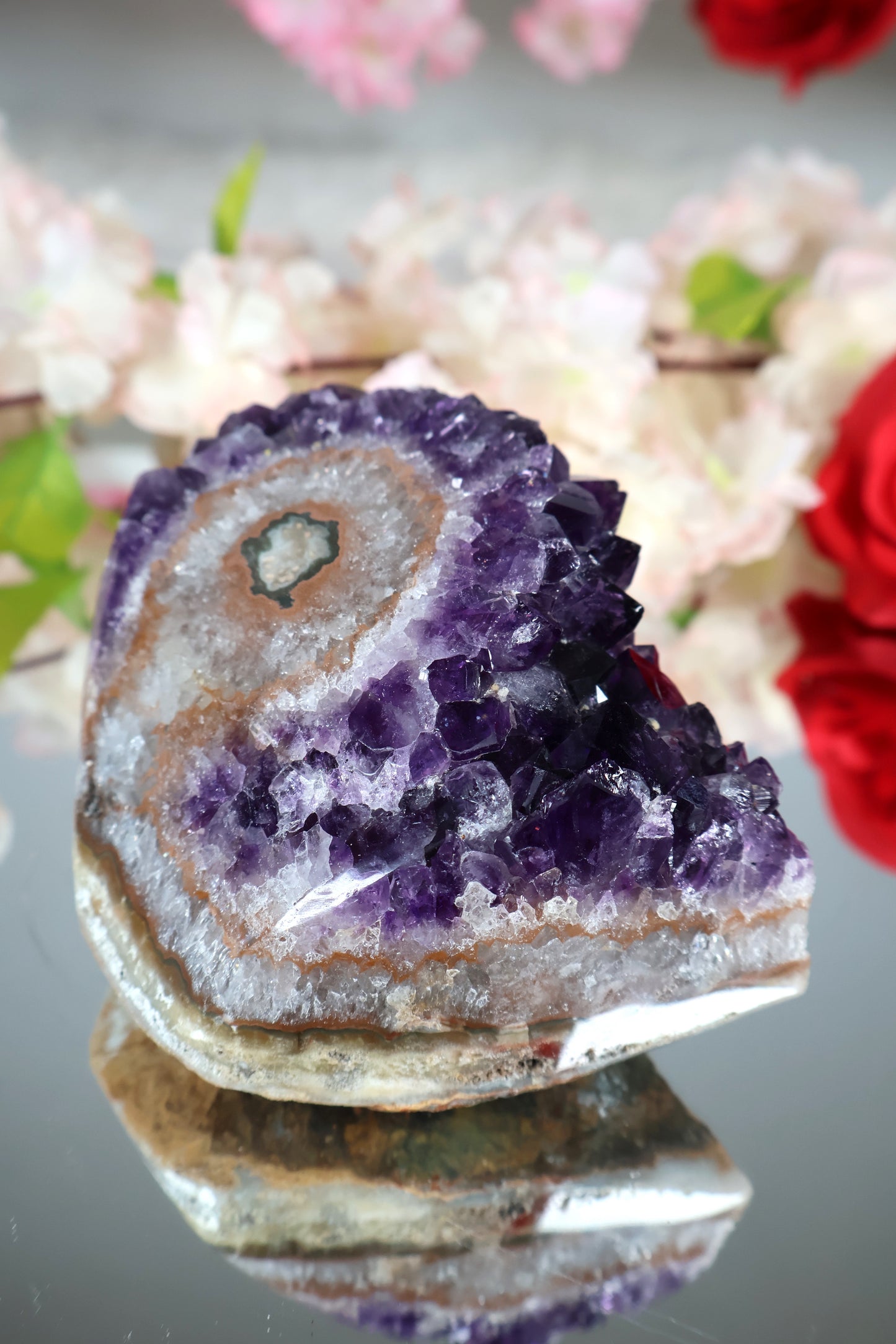 Amethyst Cluster mit Stalaktit | AC1