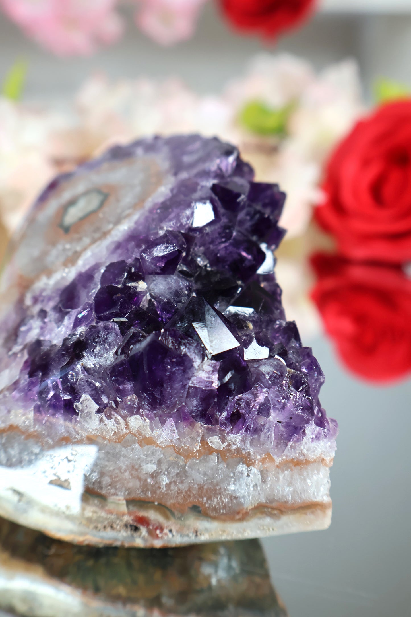 Amethyst Cluster mit Stalaktit | AC1