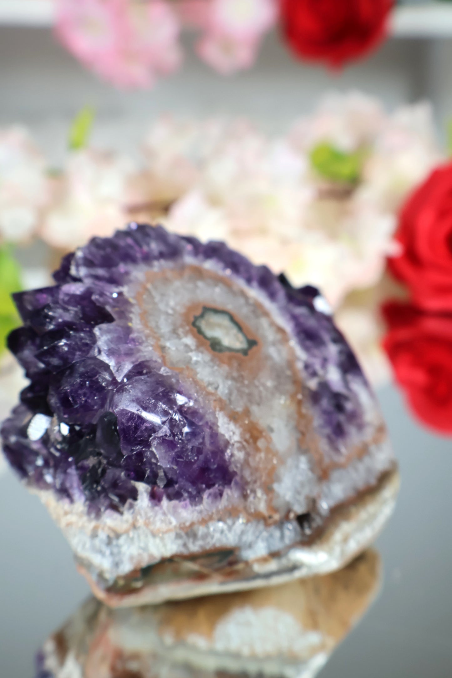 Amethyst Cluster mit Stalaktit | AC1