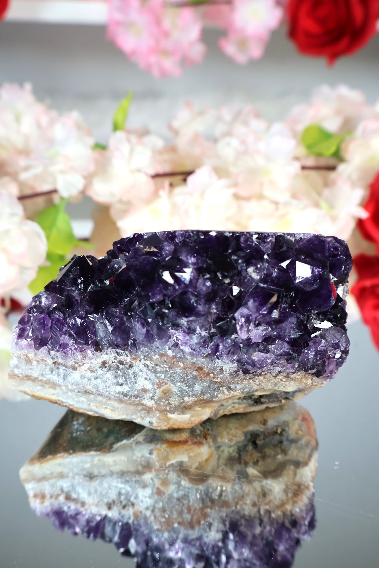 Amethyst Cluster mit Stalaktit | AC1