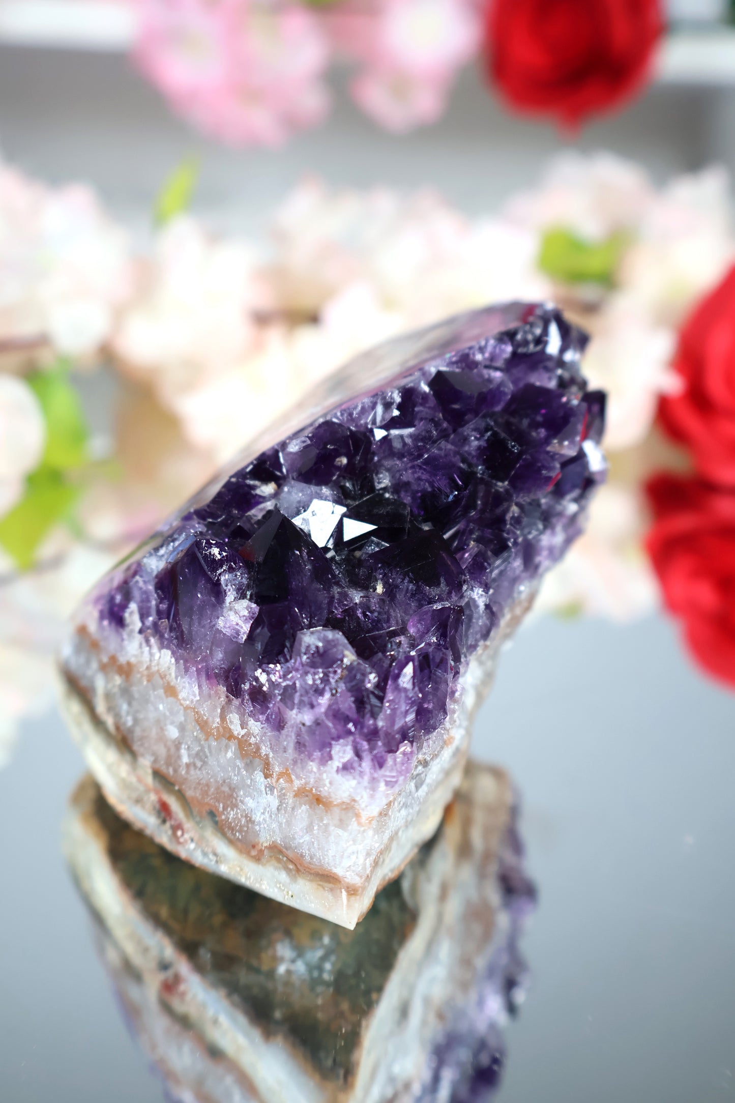 Amethyst Cluster mit Stalaktit | AC1