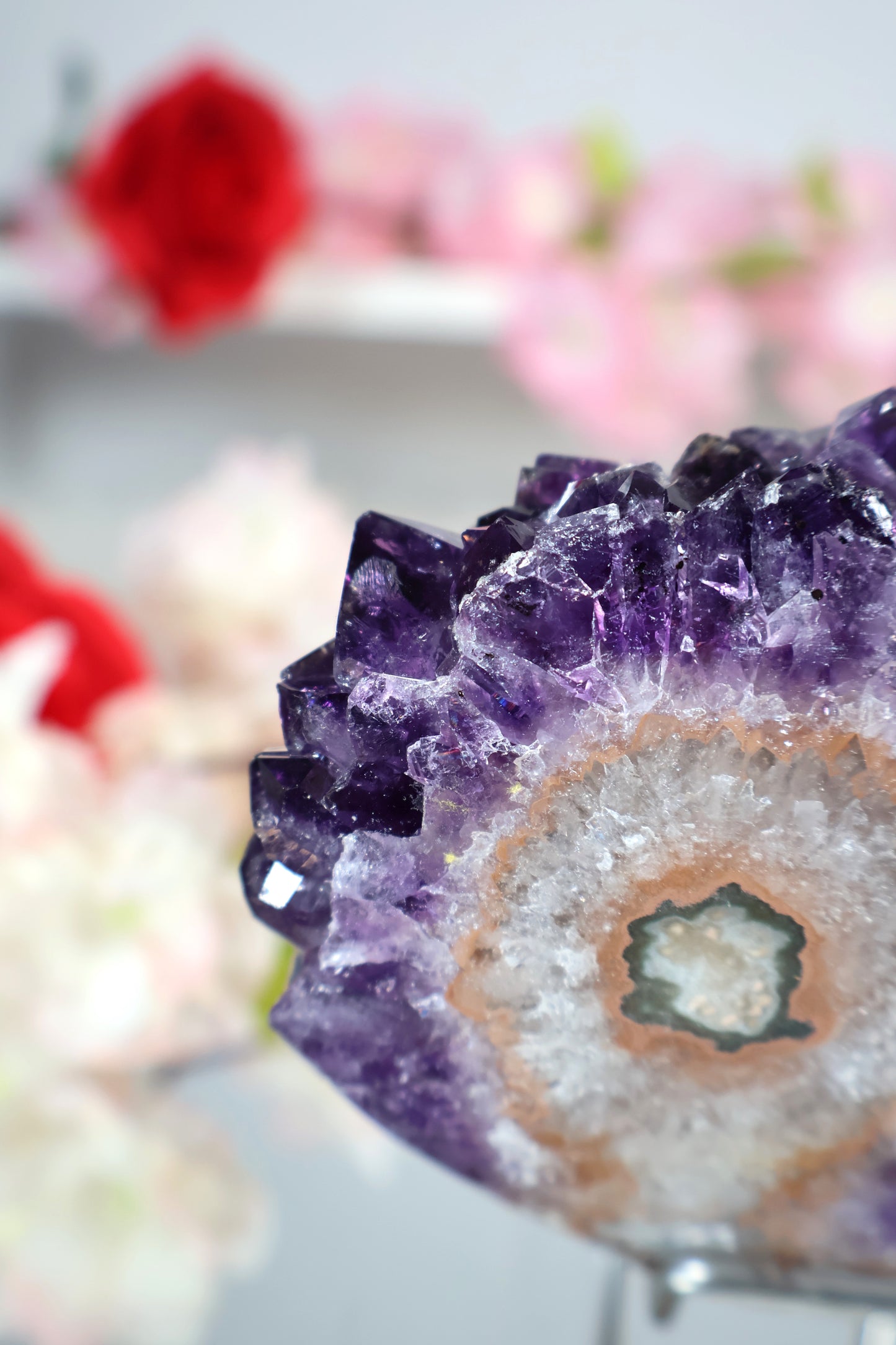 Amethyst Cluster mit Stalaktit | AC1
