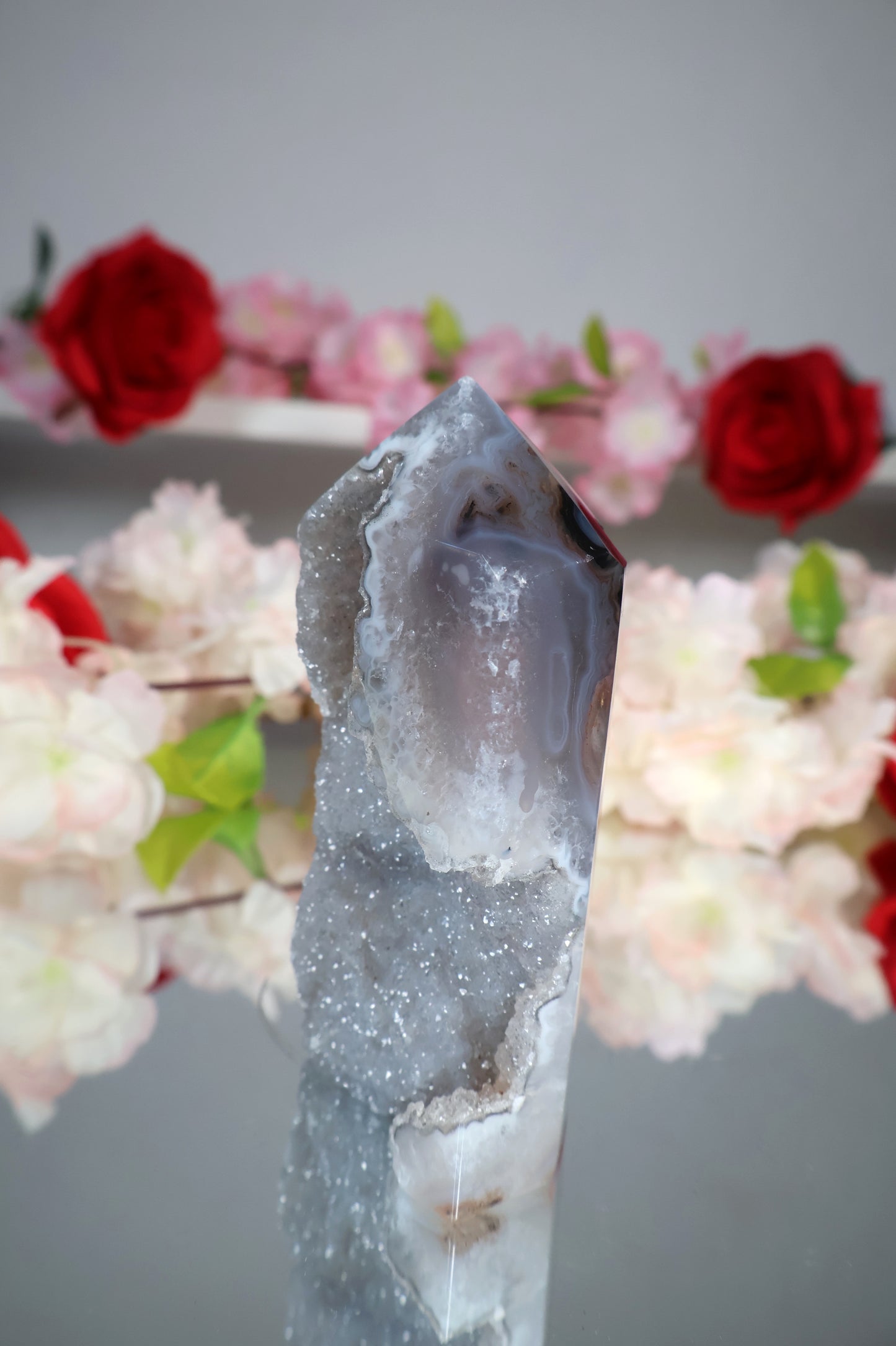 Achat Turm mit druzy | ACT3