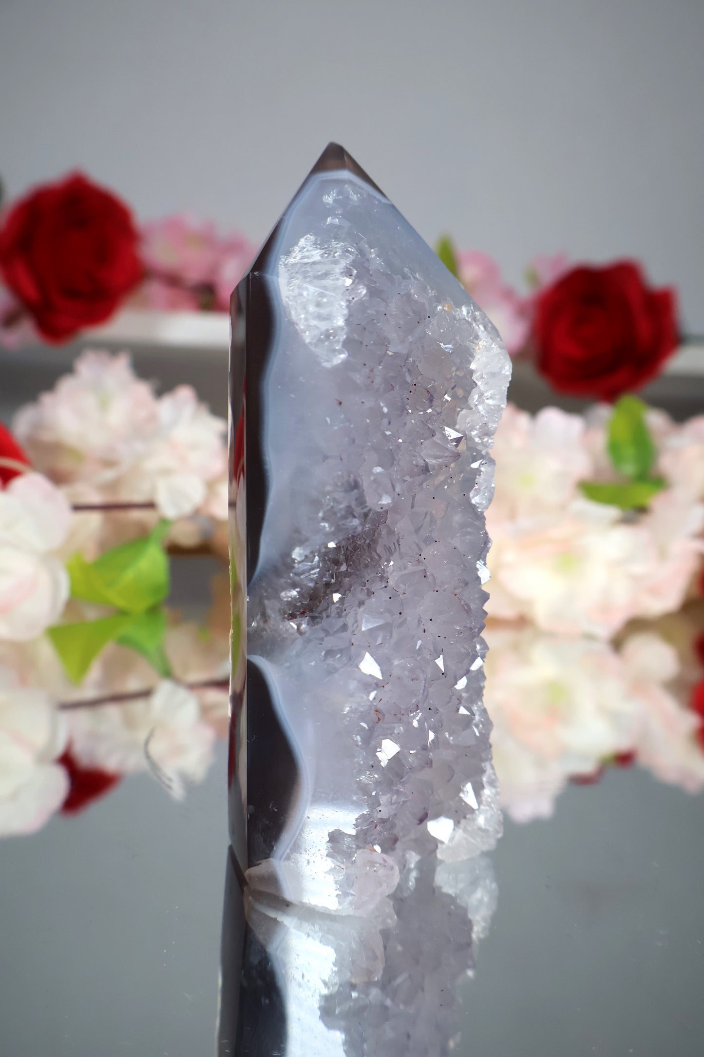 Achat Turm mit druzy | ACT2