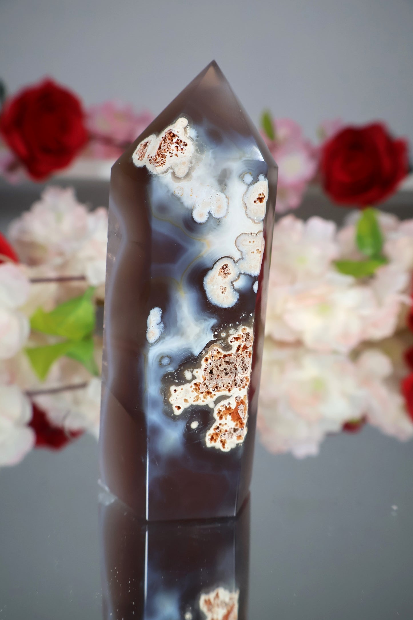 Achat Turm mit druzy | ACT2